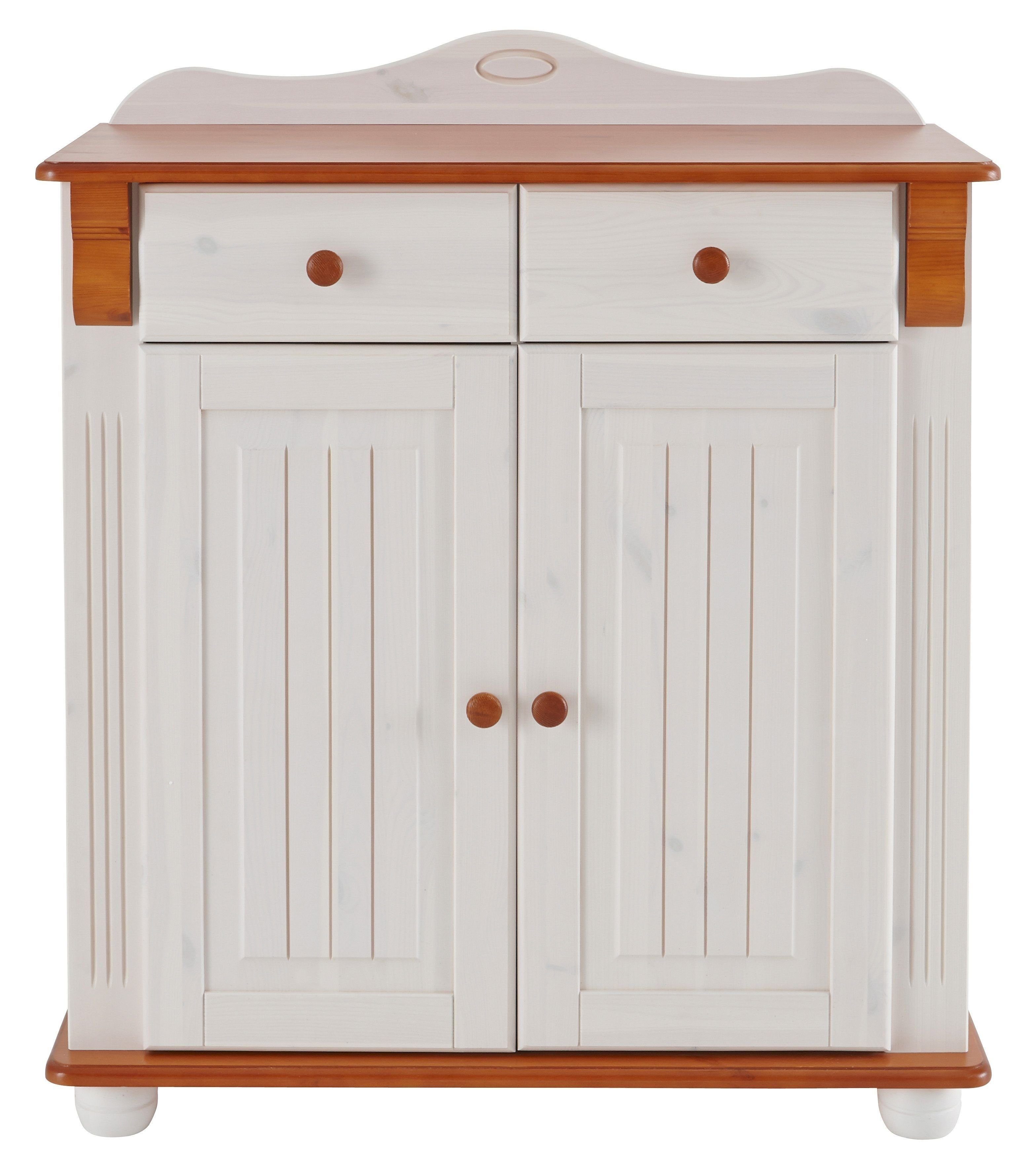 Home affaire Kast met laden en deuren ADELE gemaakt van massief grenen, 92 cm breed