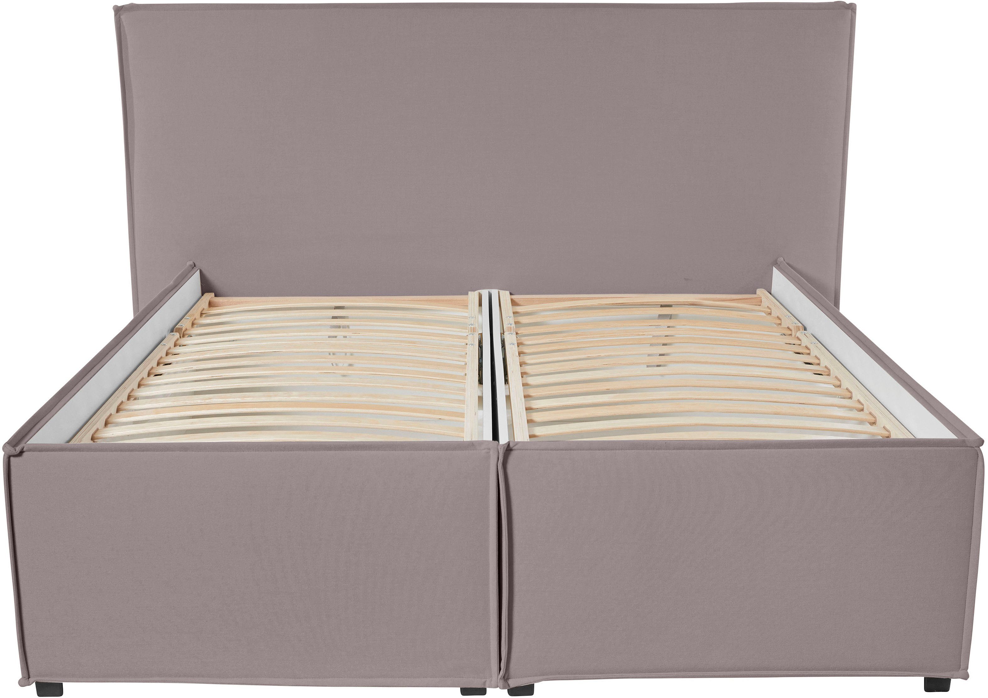 LeGer Home by Lena Gercke Gestoffeerd bed Isaline naar keuze zonder matras of met 3 matrassoorten, hoofdbordhoogte 107 cm