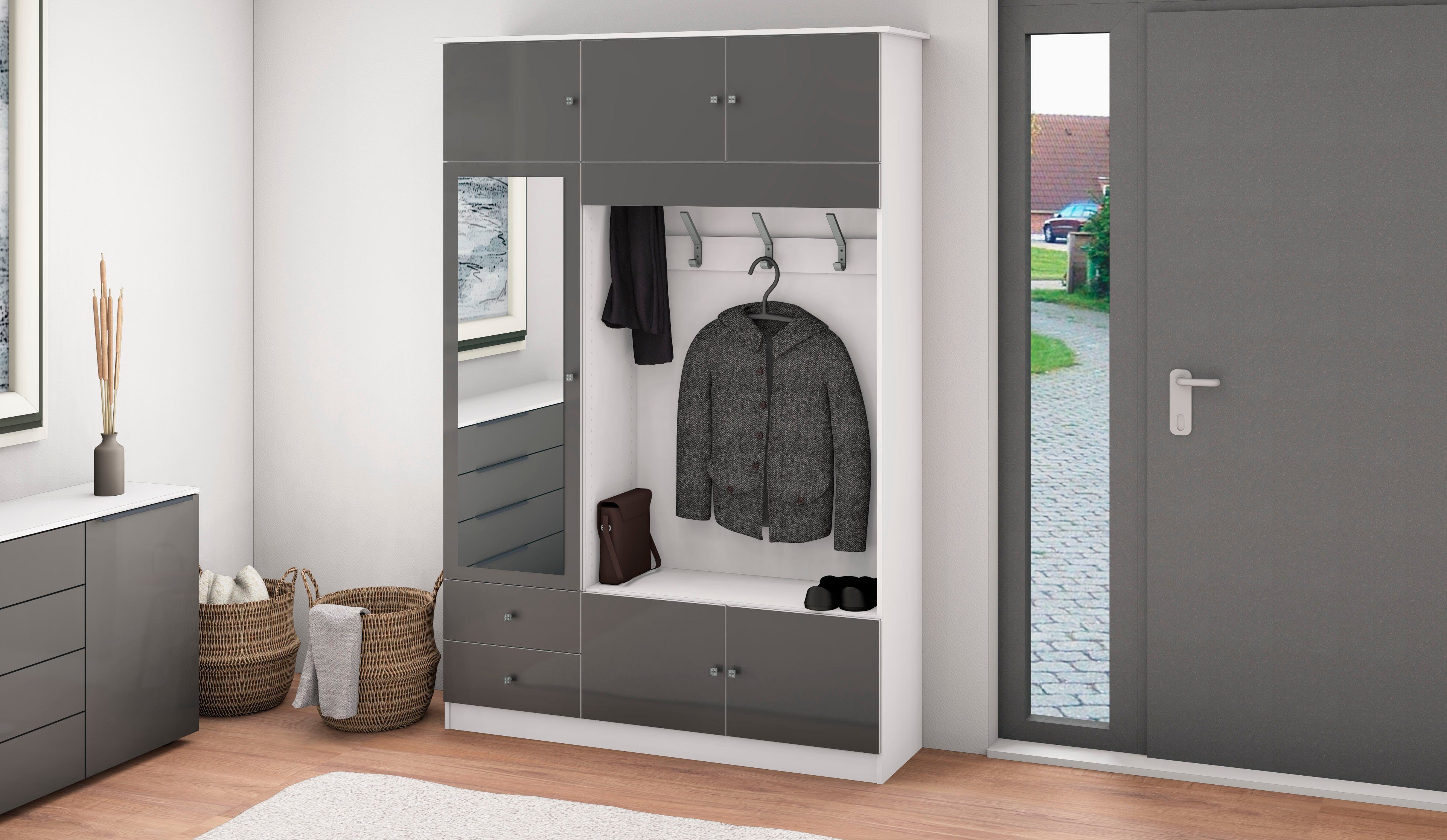 borchardt Möbel Kledingkast Kompakta Hoogte 202 cm