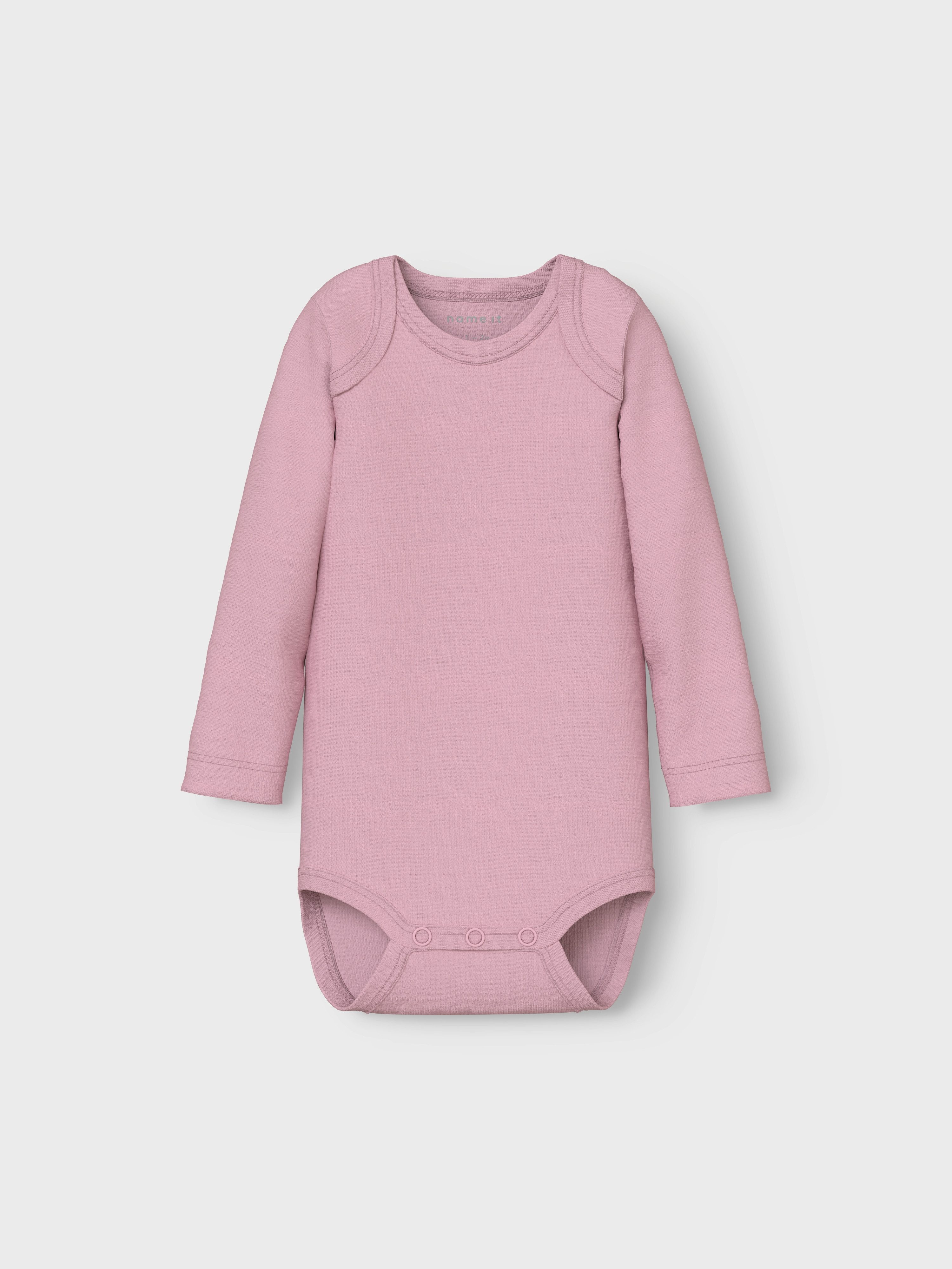 Name It Body met lange mouwen NBFBODY 3P LS BARELY PINK BOW NOOS (set 3-delig)