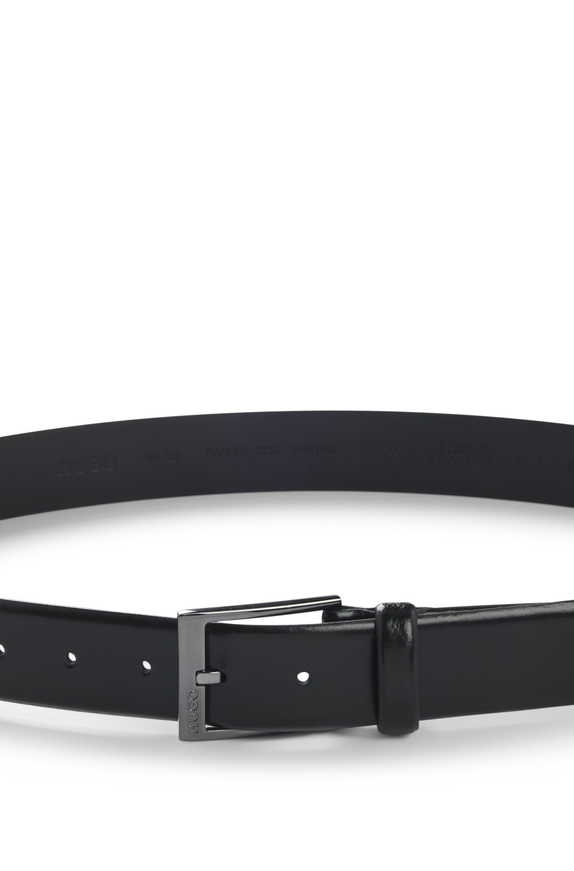 HUGO Leren riem Garney Sz35