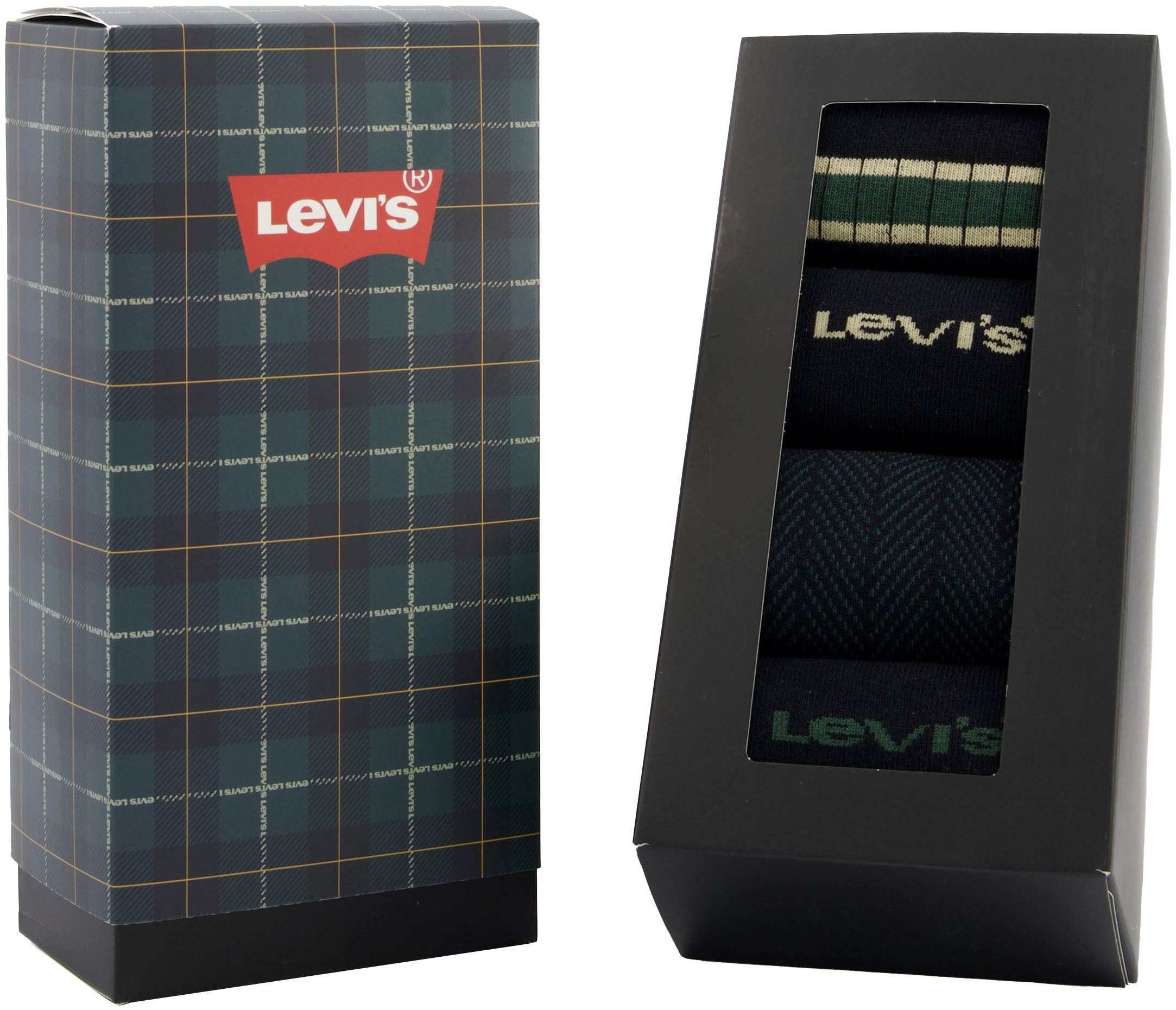 Levi's® Sokken met opvallend patroon (4 paar)