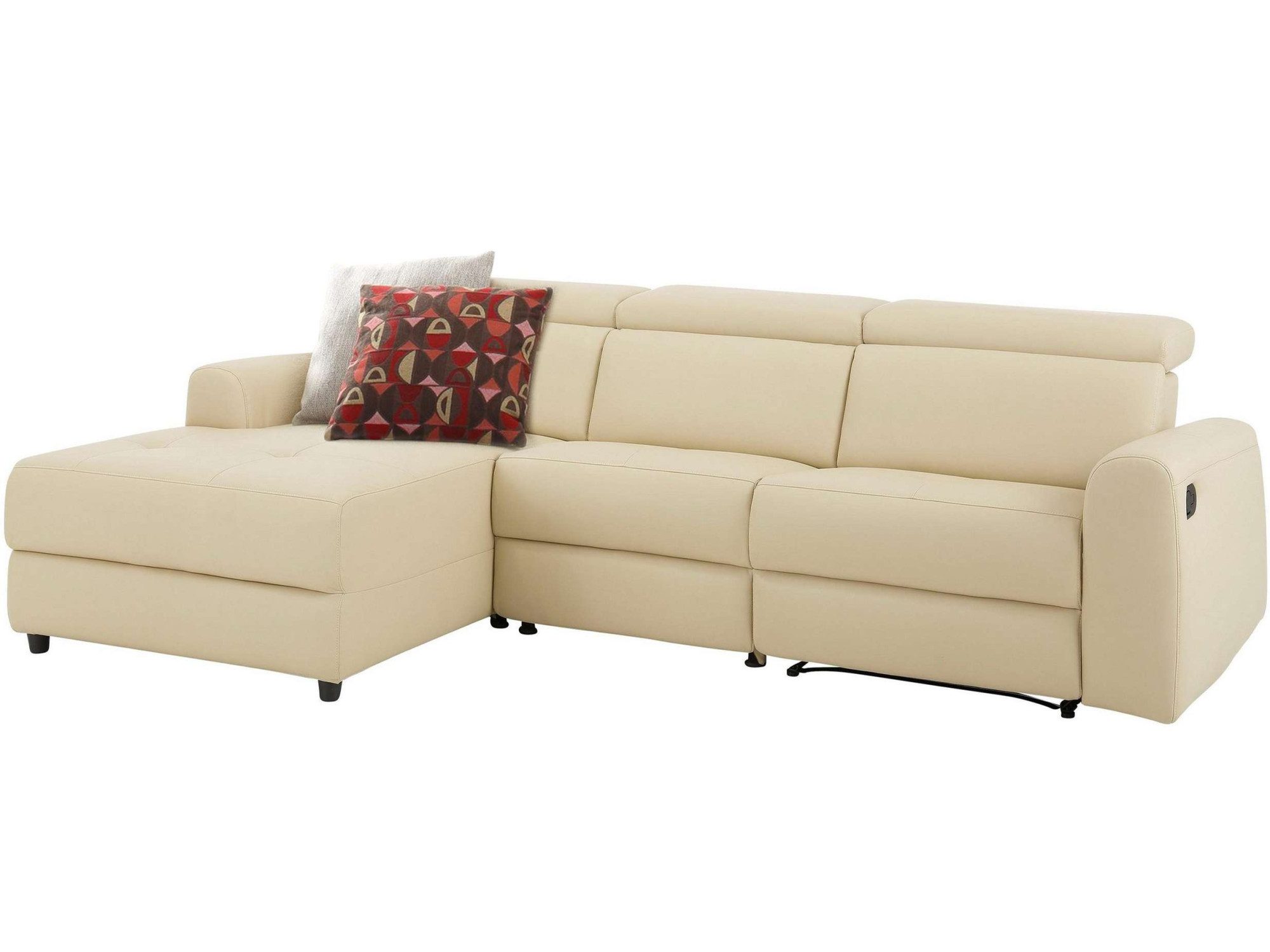 Home affaire Hoekbank Sentrano, L-vorm, 275 cm, man. of electr. relaxfunctie en usb/kopverstelling