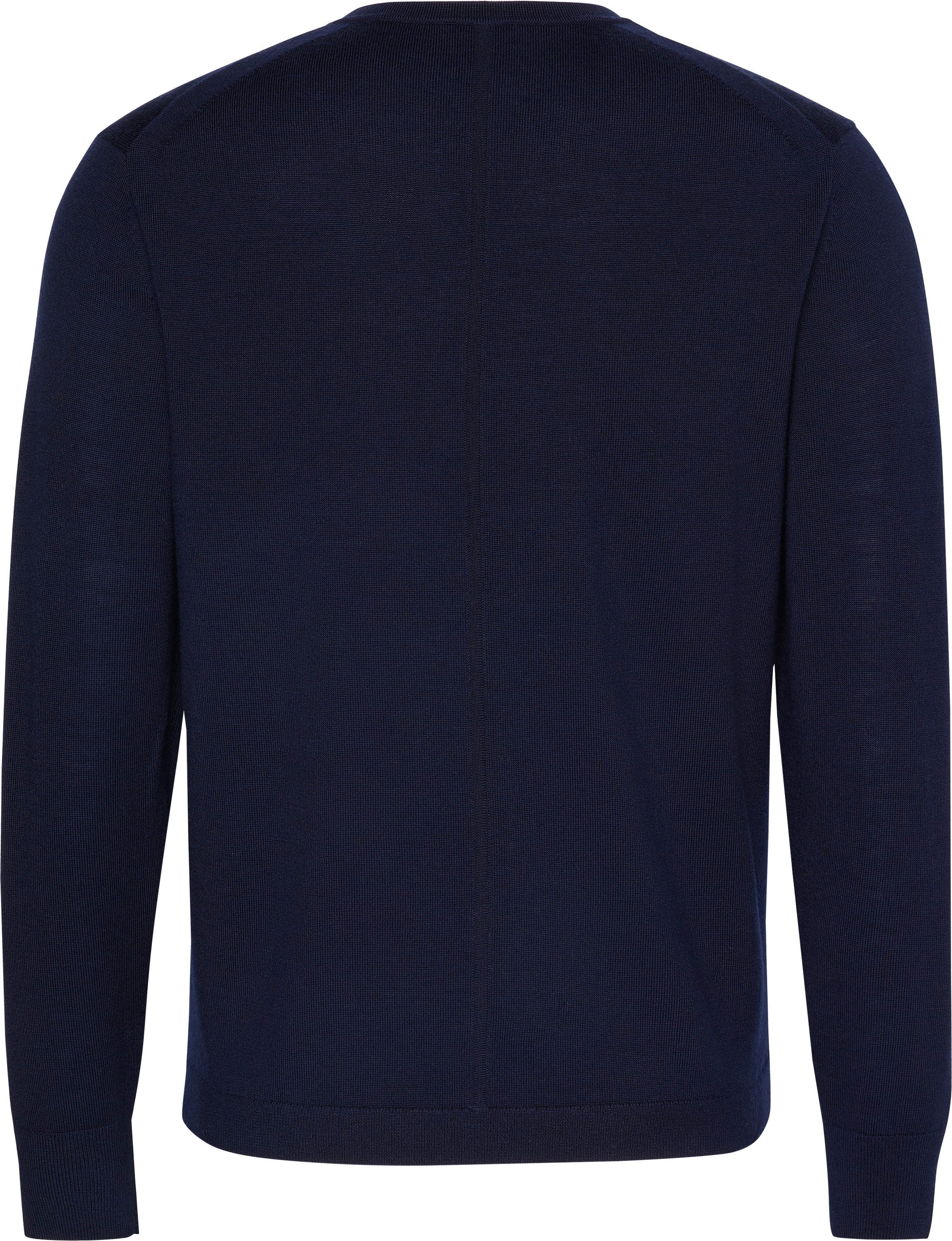 Calvin Klein Gebreide trui LS 100% MERINO CREW 14GG
