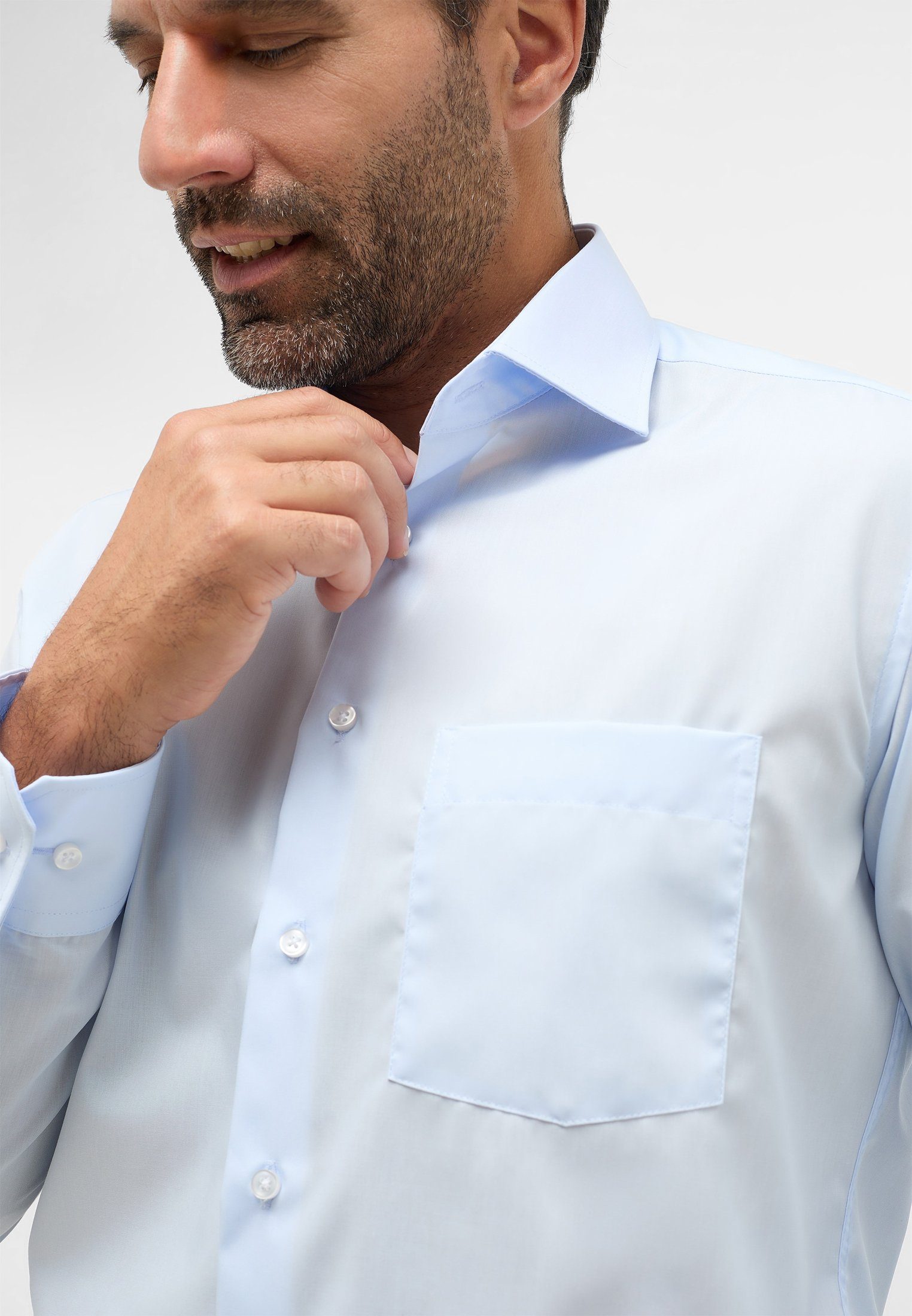 Eterna Overhemd met lange mouwen MODERN FIT NON IRON (strijkvrij)