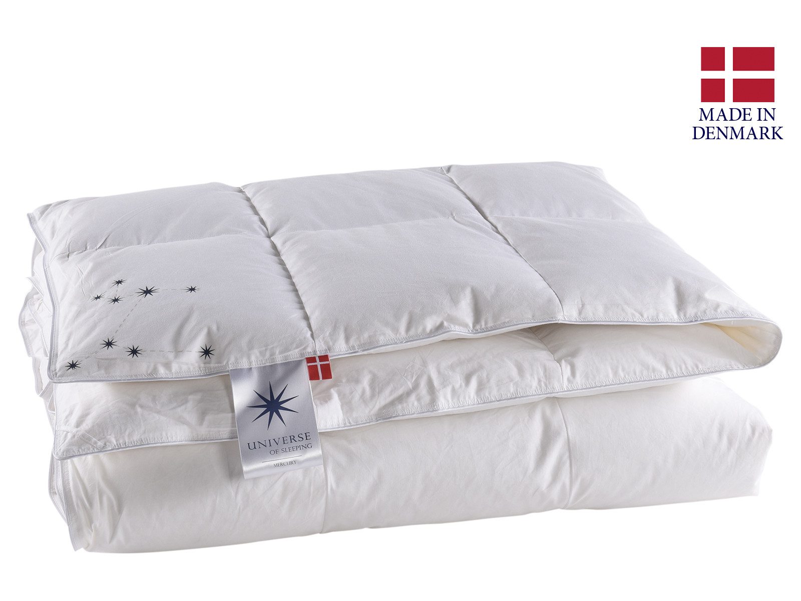 UNIVERSE OF SLEEPING Donzen dekbed Mercury, voor zomer & winter, natuurlijke materialen, Made in Denmark Normaal
