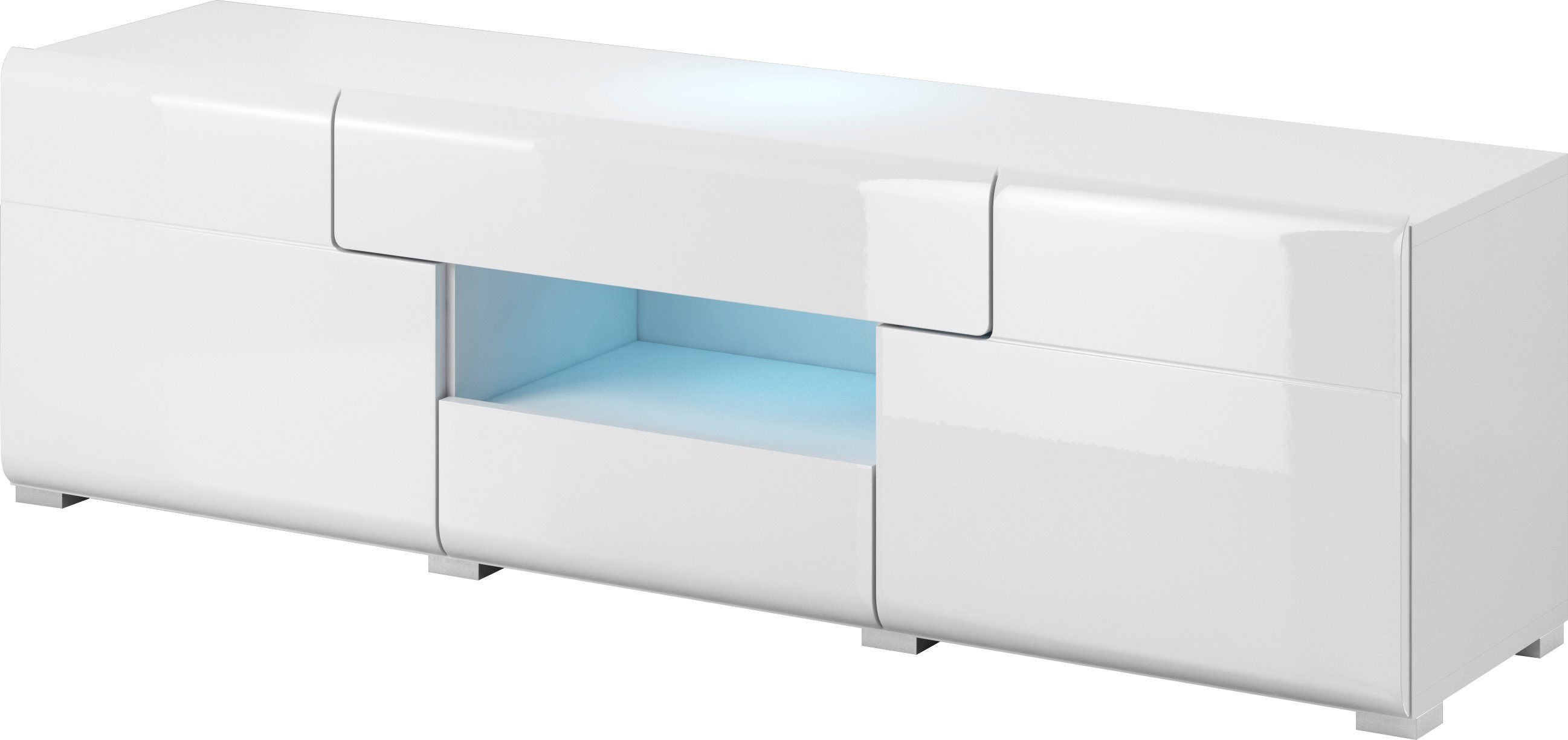 INOSIGN Tv-meubel Toledo, breedte 159 cm, modieuze TV-kast met decoratief freeswerk