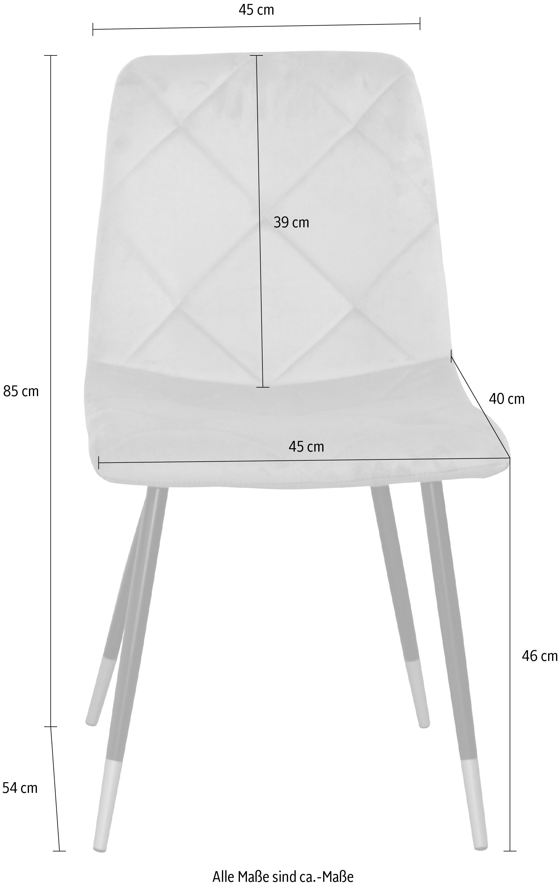 HOFMANN LIVING AND MORE Stoel (set, 2 stuks)