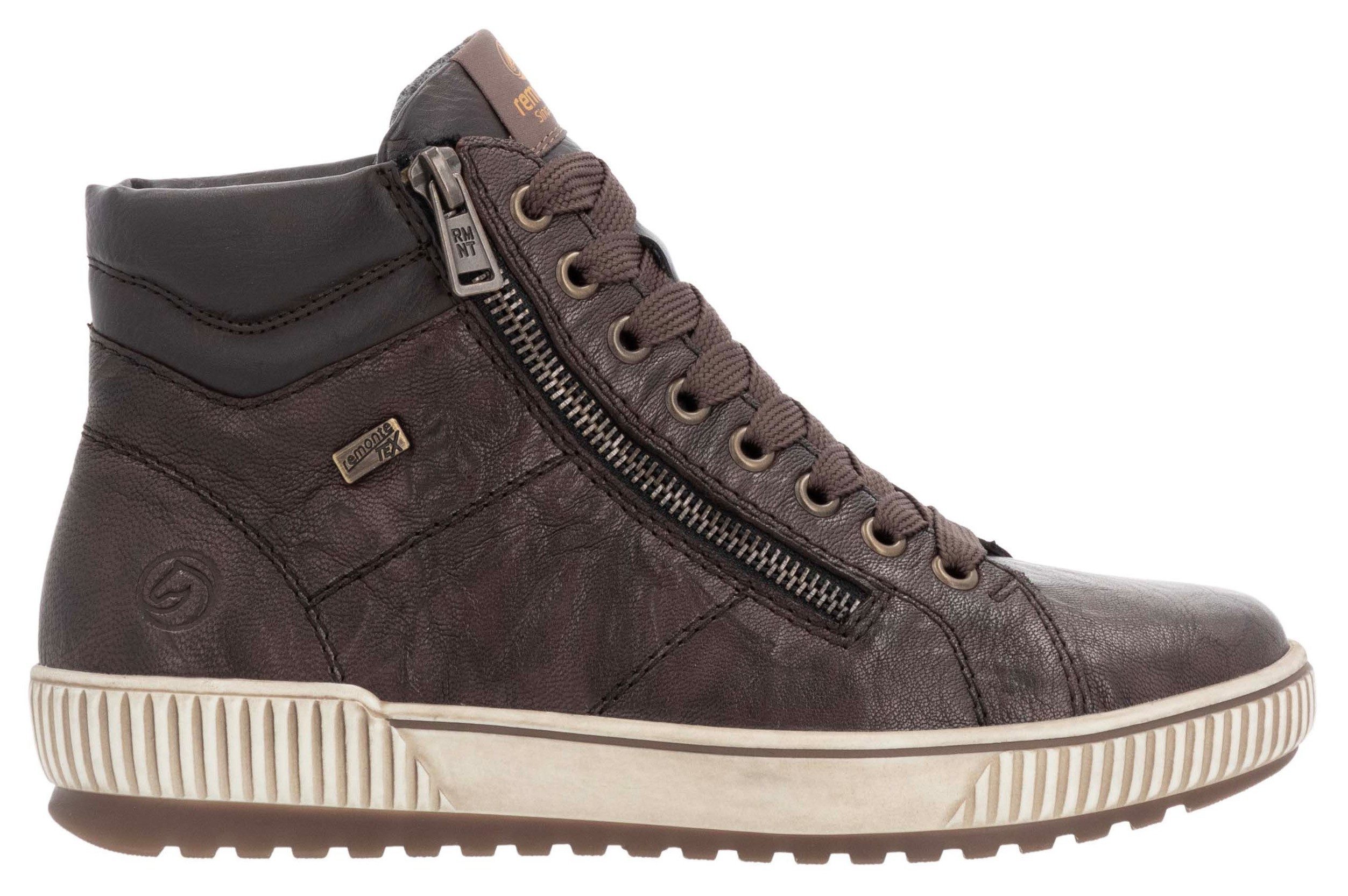 Remonte Veterschoenen platform, lace-up ankle boots, boots in crash look