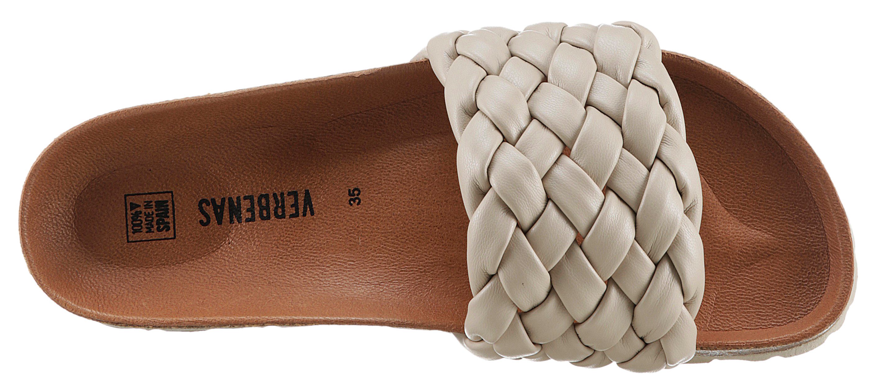 VERBENAS Slippers RICA TRENZA SOFT , zomerschoen, slippers, strand schoen met vlechtbandage