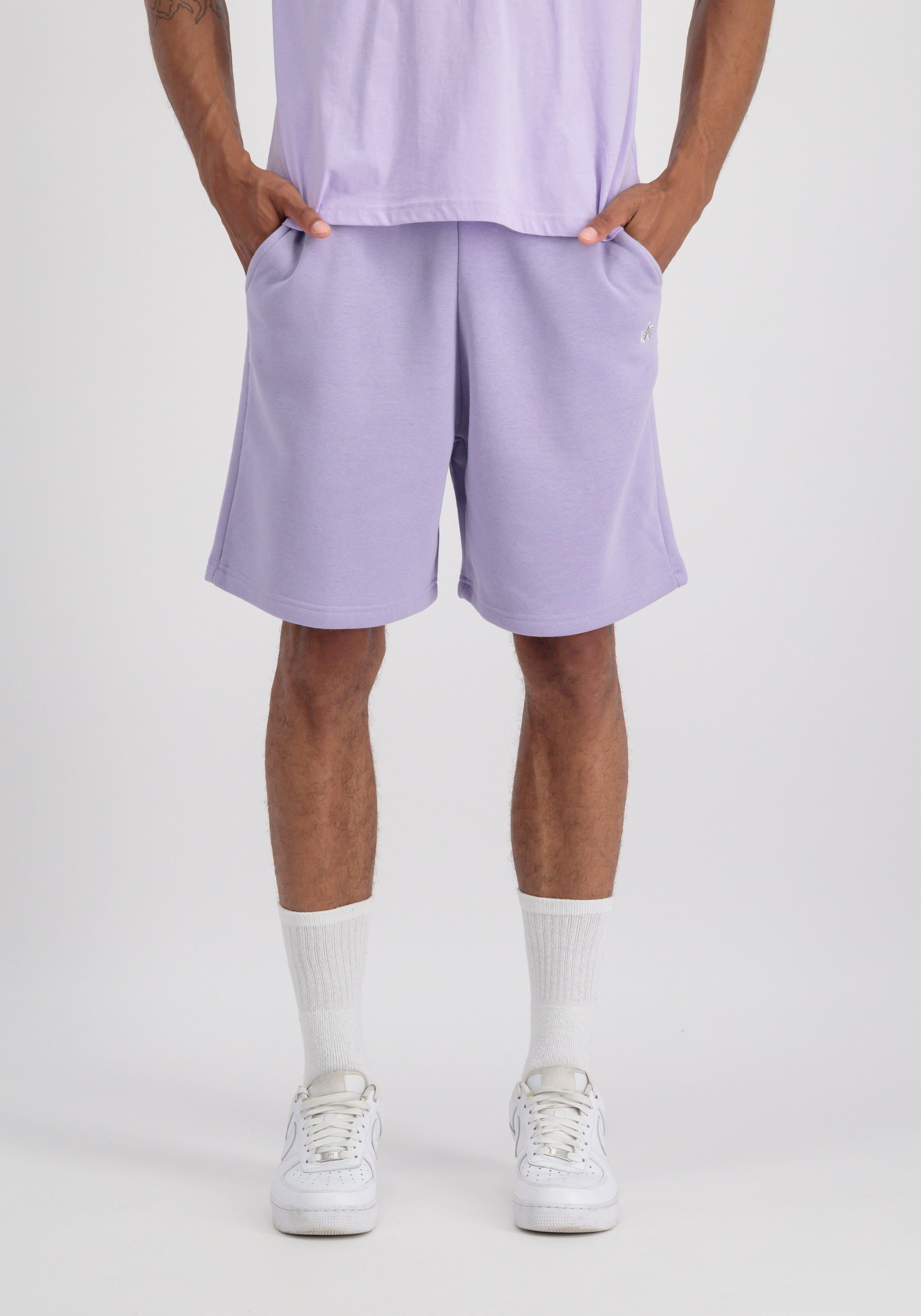 Alpha Industries Sweatshort ALPHA INDUSTRIES Men - Shorts Unisex EMB Short heren broeken maat M paars