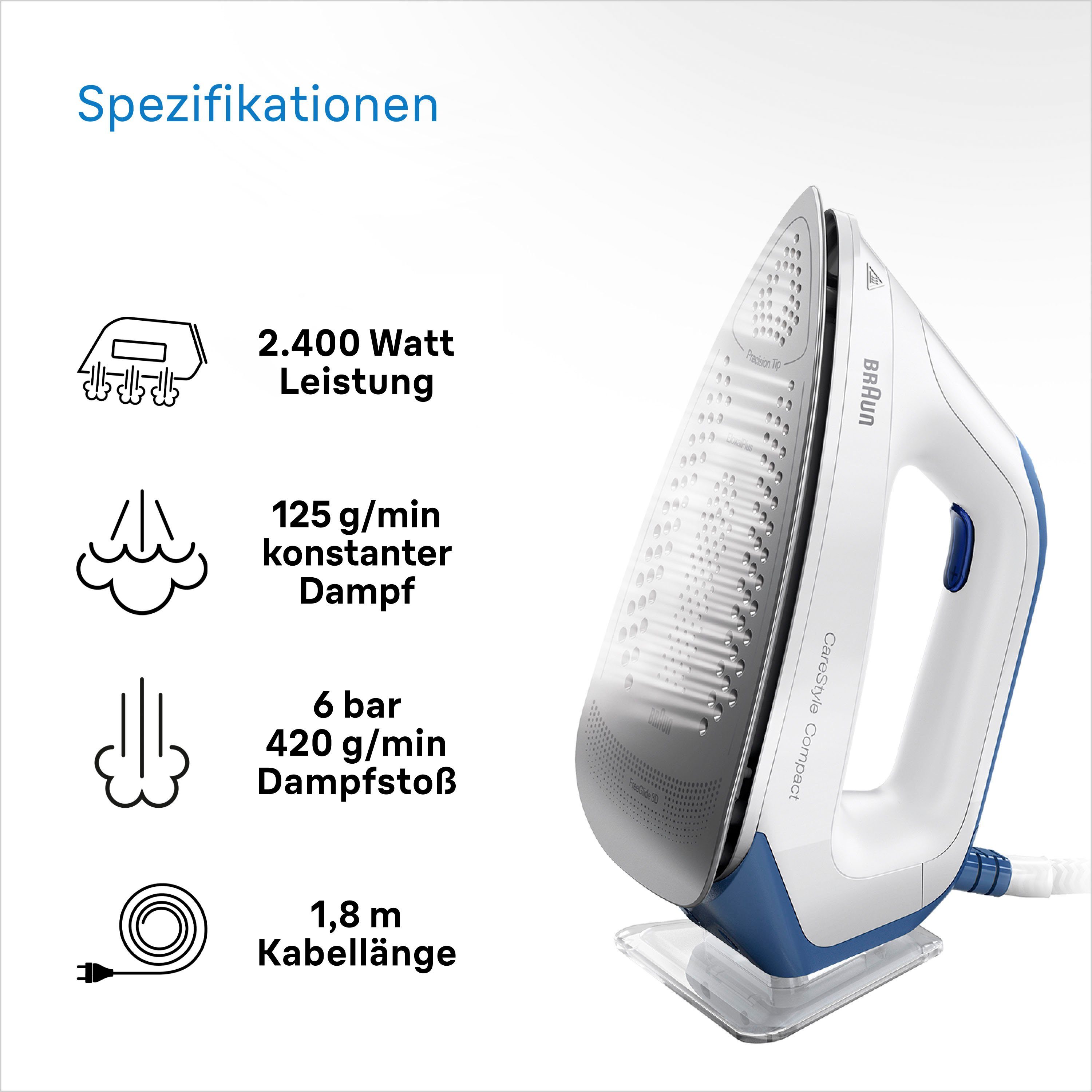 Braun Stoomstrijkstation CareStyle Compact IS2143BL
