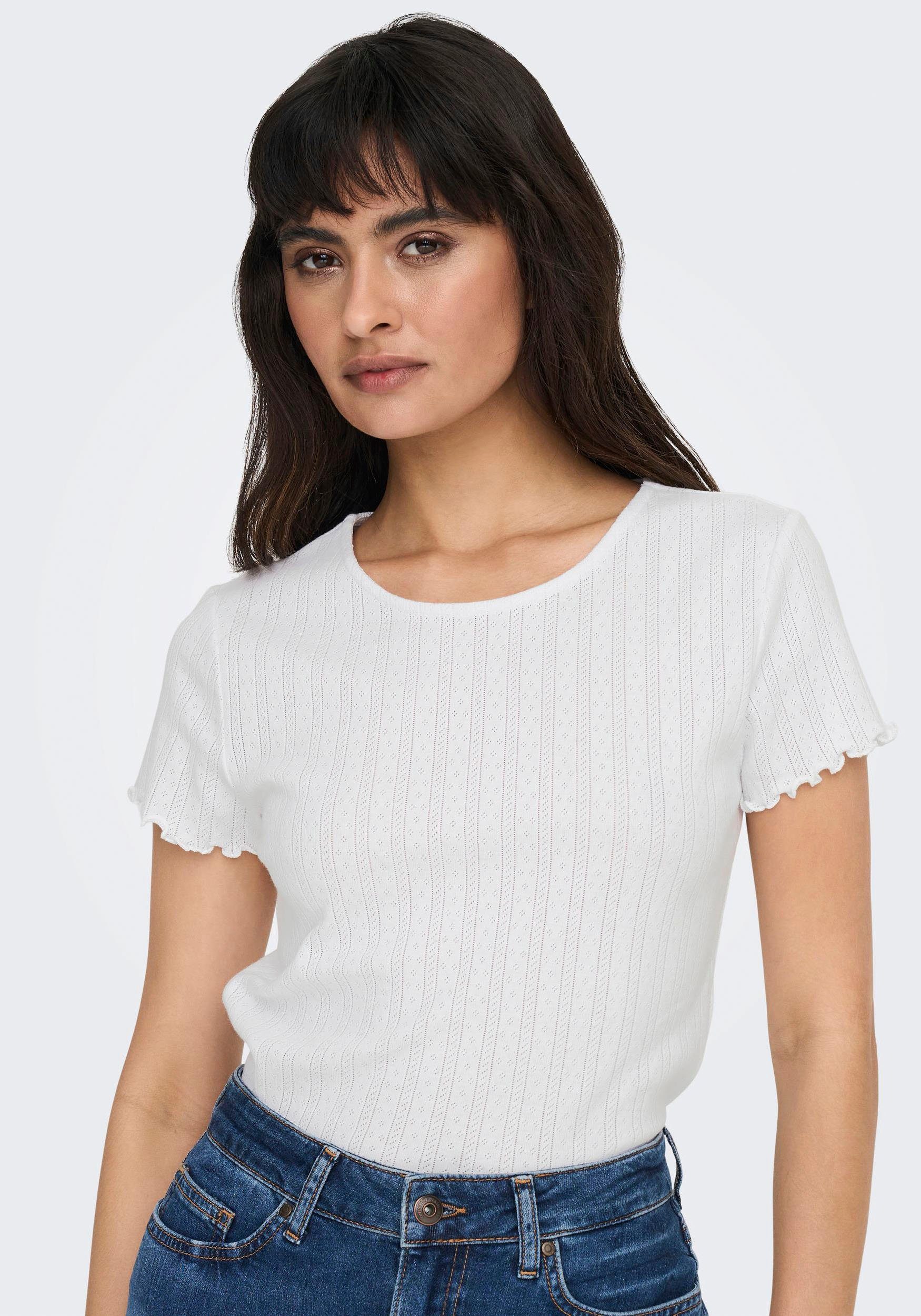 Only Shirt met korte mouwen ONLCARLOTTA S/S TOP JRS NOOS