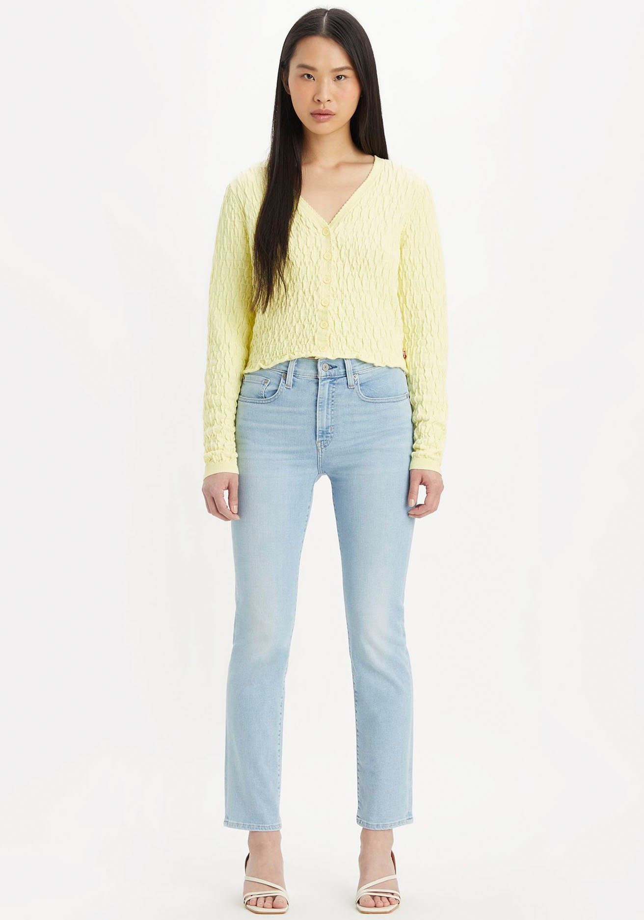 Levi's Straight jeans 724 High Rise Straight dames straight jeans maat 60-kort blauw