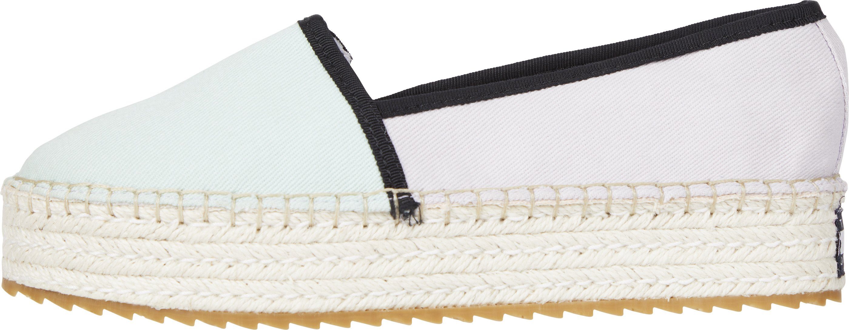 TOMMY JEANS Espadrilles FLATFORM ESPADRILLE met paspelering