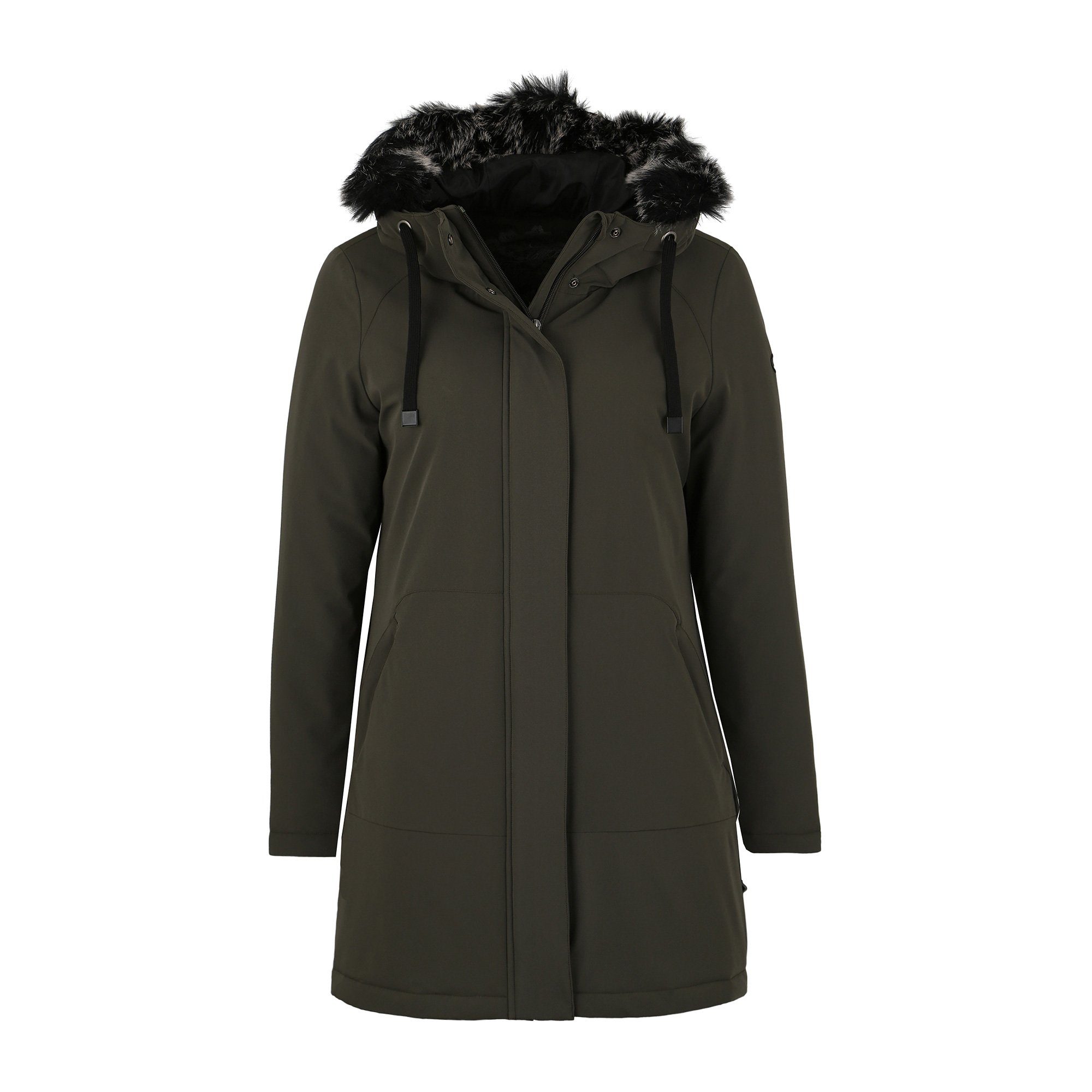 DEPROC Active Parka DIAMOND PEAK Women met een afneembaar beleg van imitatiebont