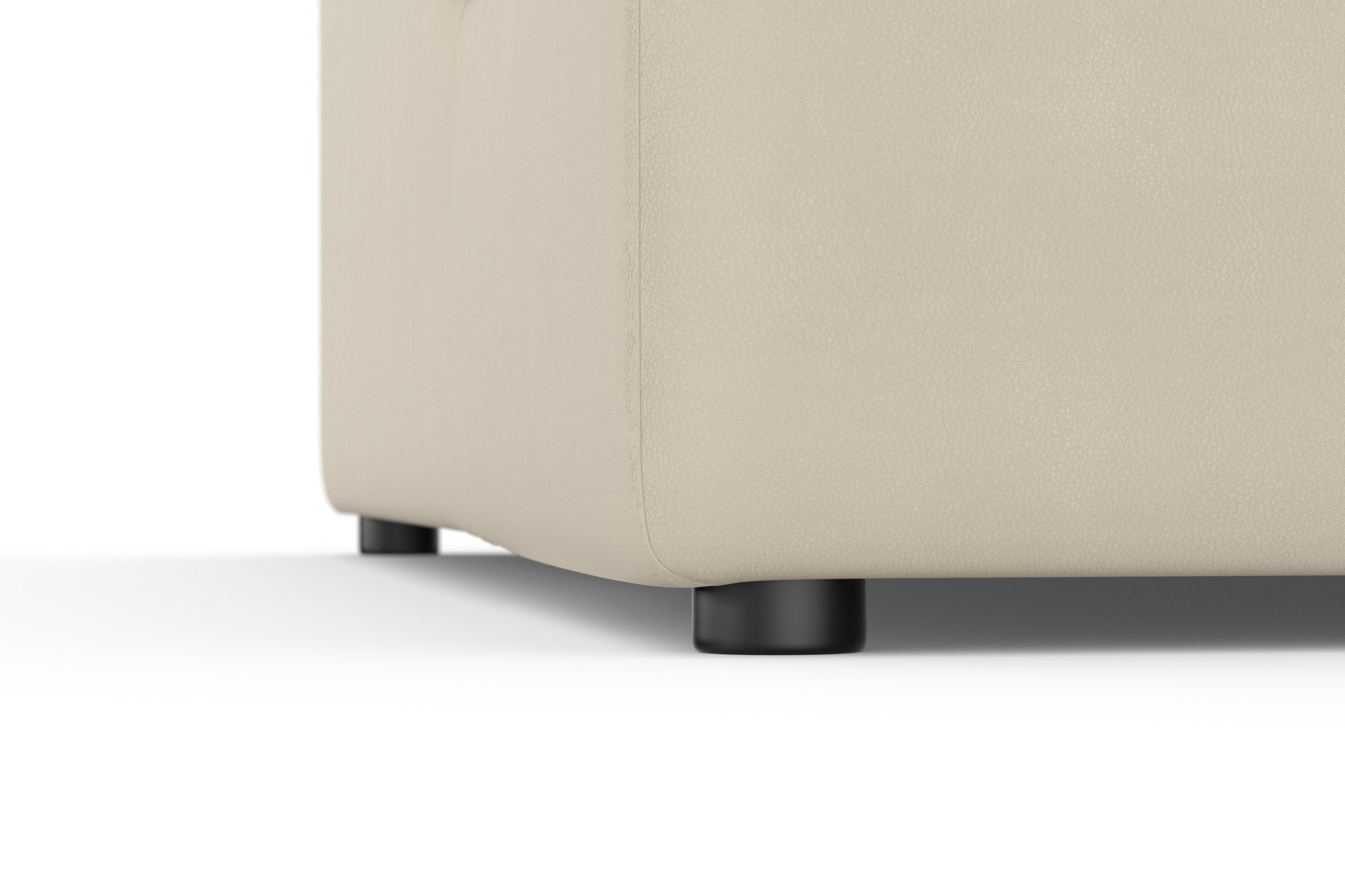 DOMO collection Hoekbank Topper, elegant en tijdloos, compacte afmetingen 245/155cm, L-vorm