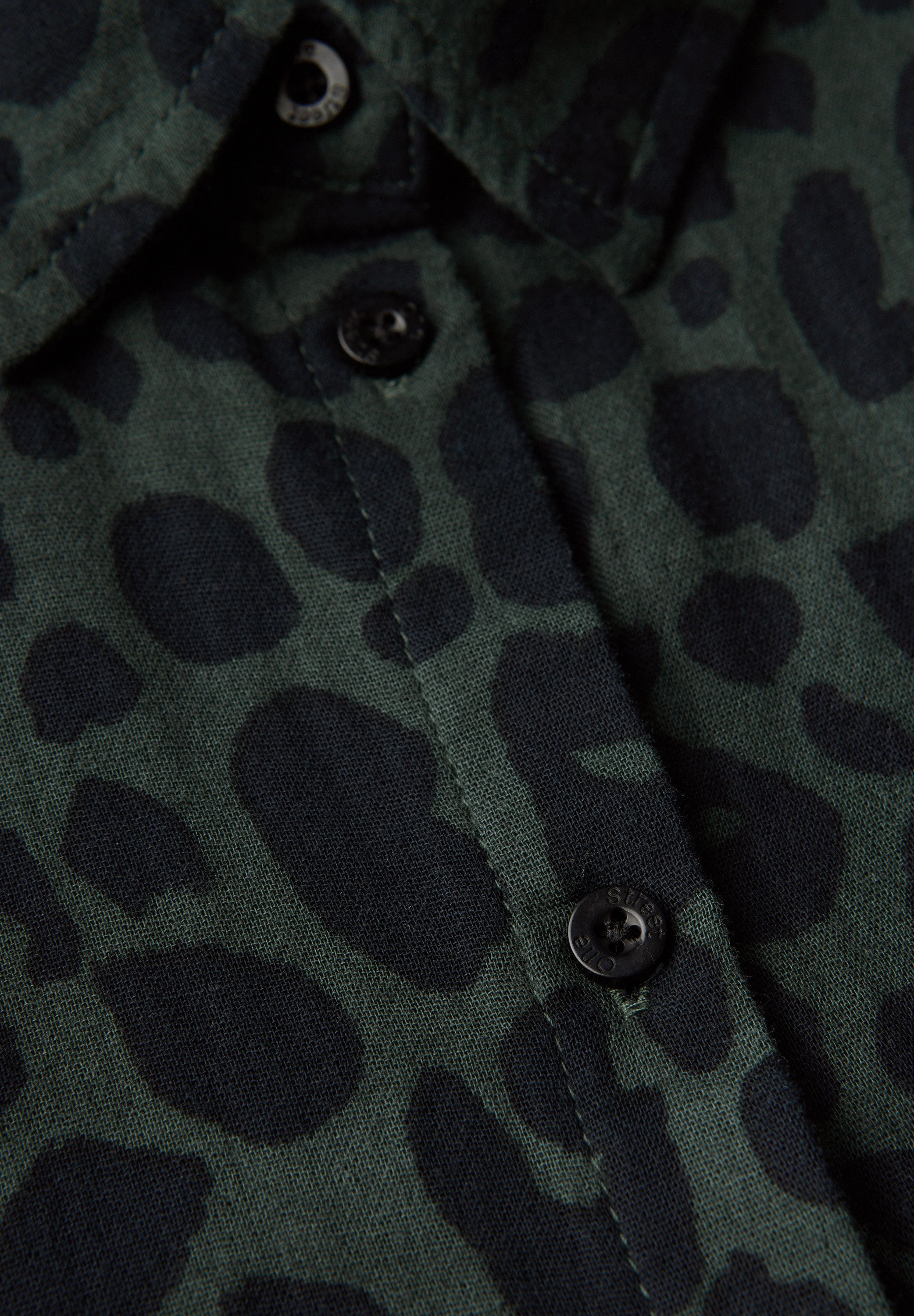 STREET ONE Overhemdblouse met dierenprint en in muslin-look