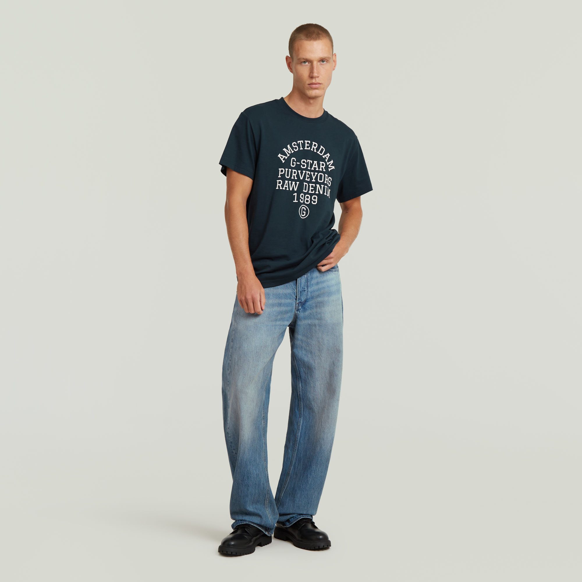 G-Star RAW T-shirt Purveyors met ronde hals, frontprint