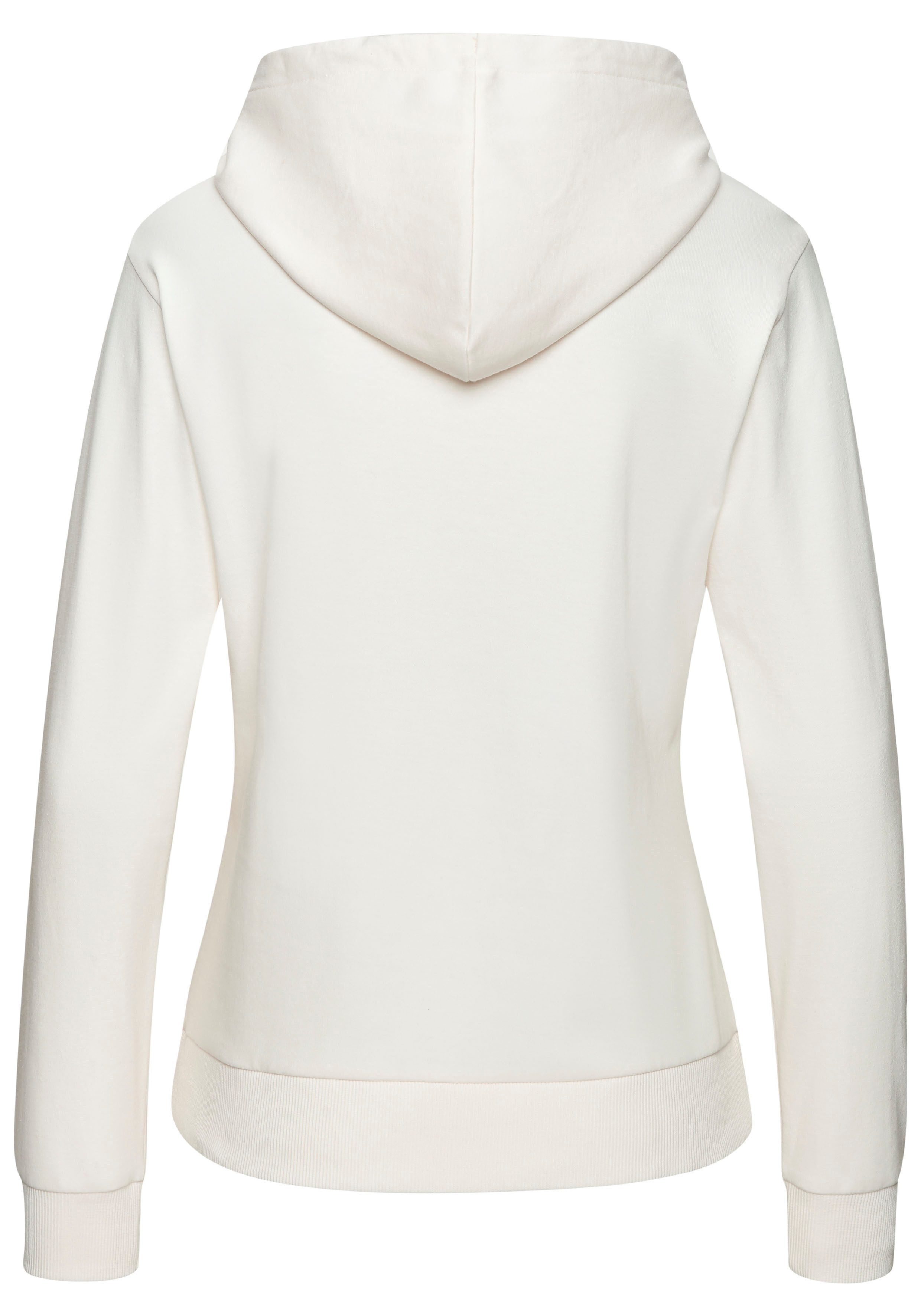 H.I.S Hoodie met kangoeroe zak en streepdru print