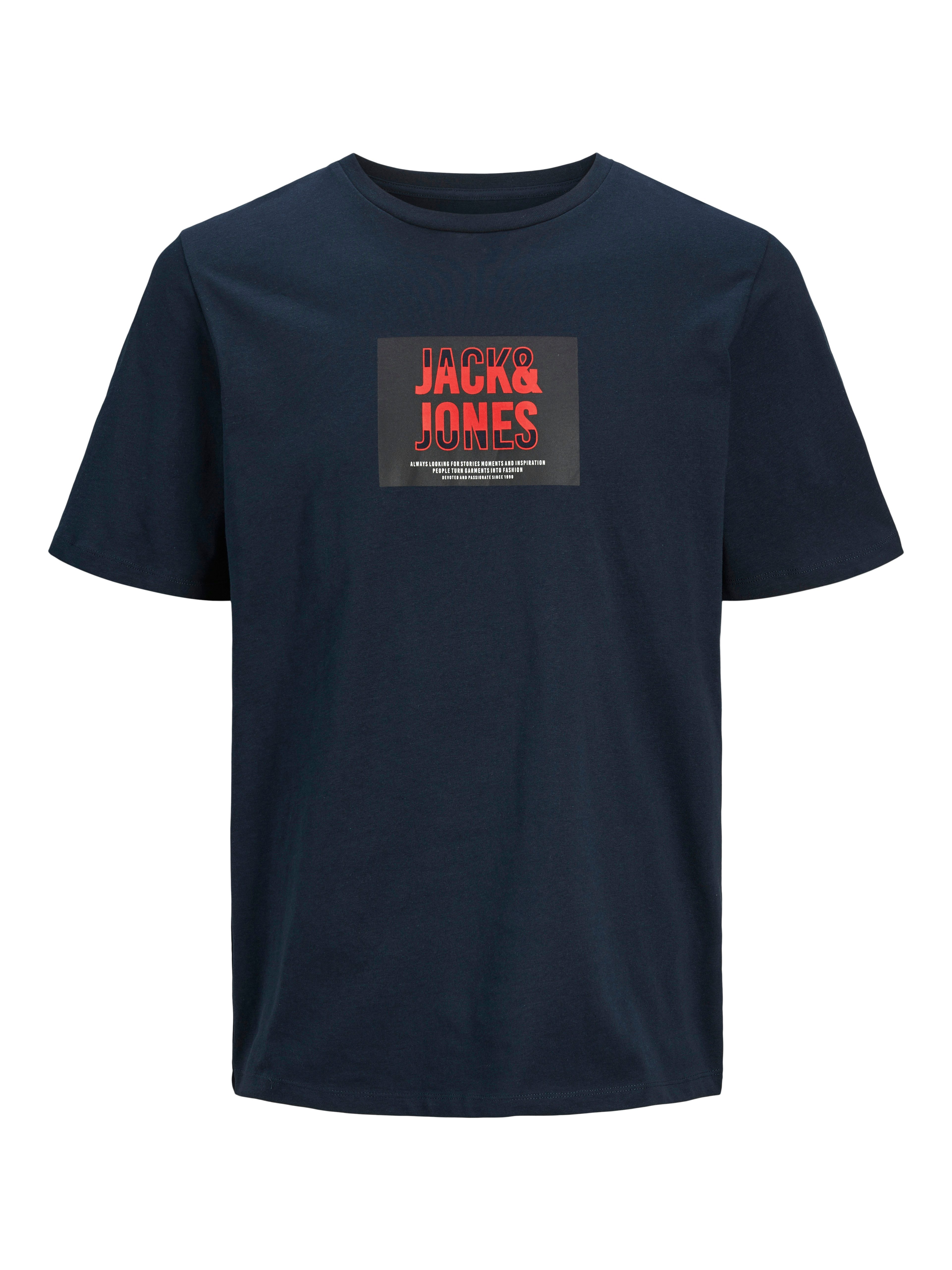 Jack & Jones Shirt met print JJHUDSON TEE SS CREW NECK