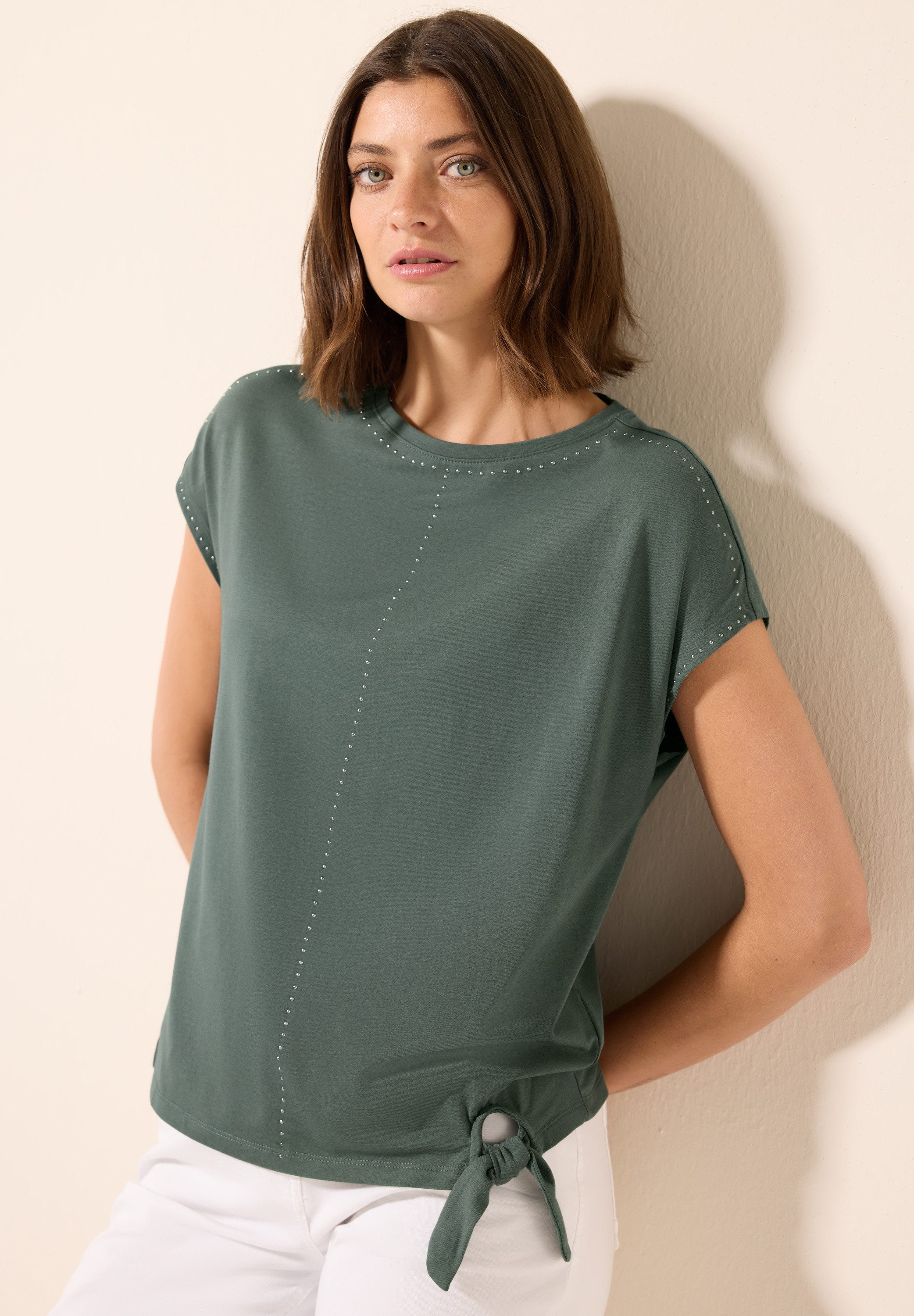 Cecil T-shirt met siersteentjes