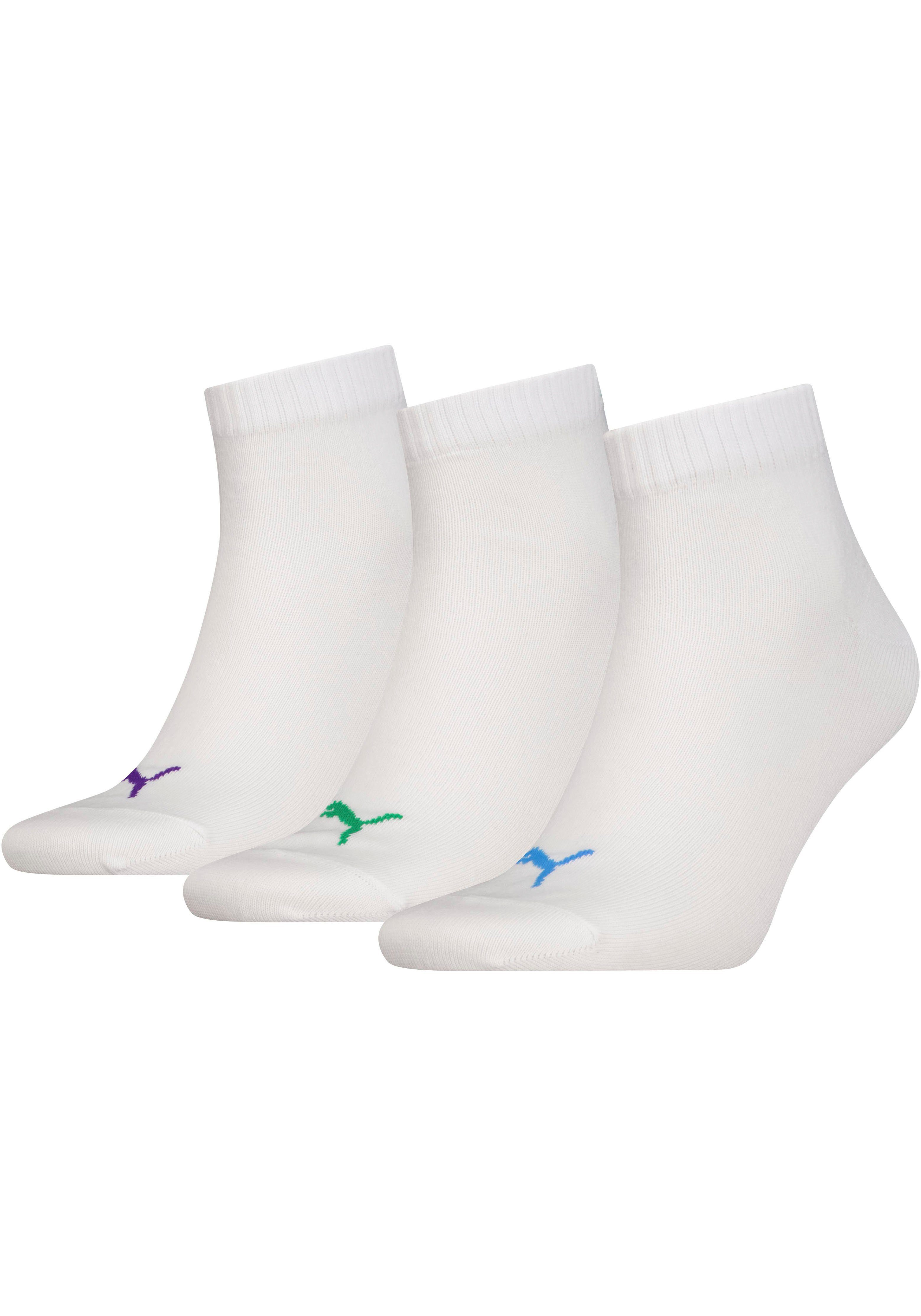 PUMA Korte sokken Unisex QUARTER PLAIN (set 3 paar)