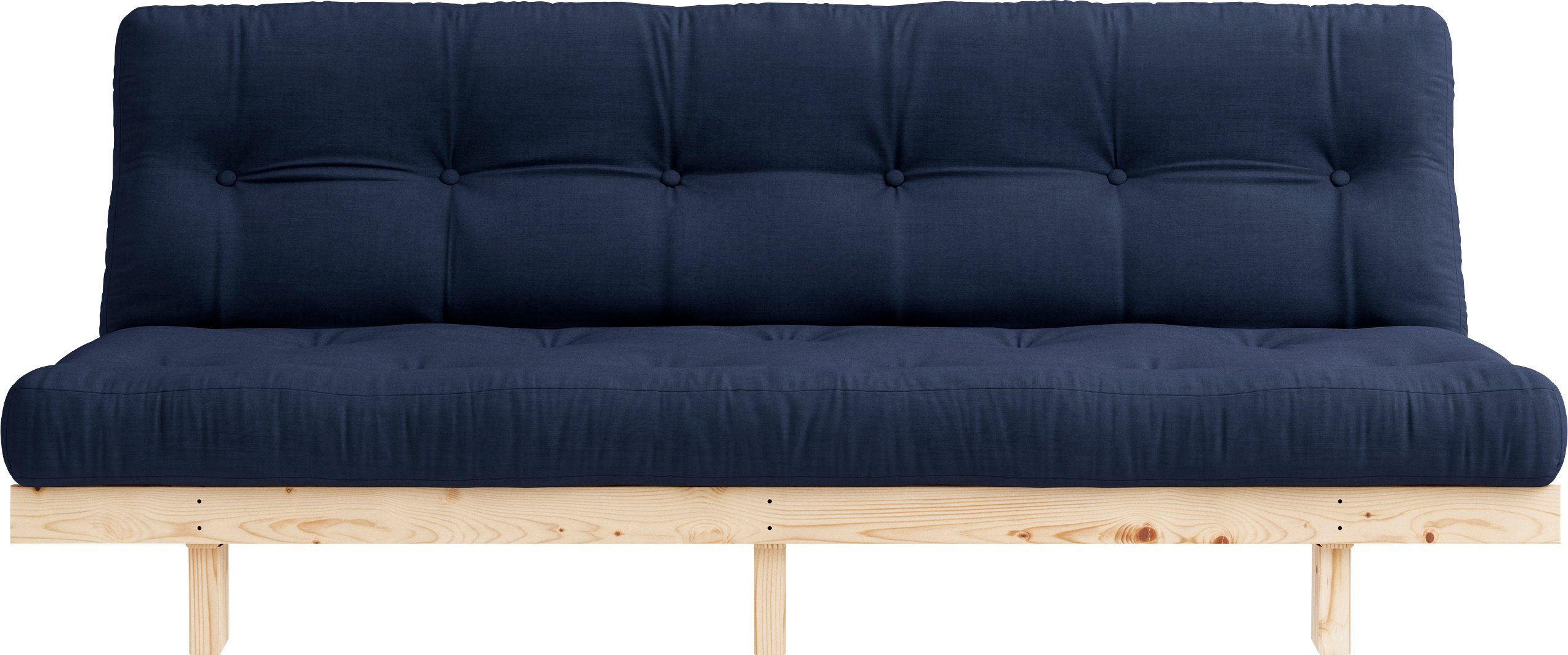 Karup Slaapbank Lean met slaapfunctie en futonmatras (2 stuks) blauw, slaapbanken, Breedte ligoppervlak: 130 cm
