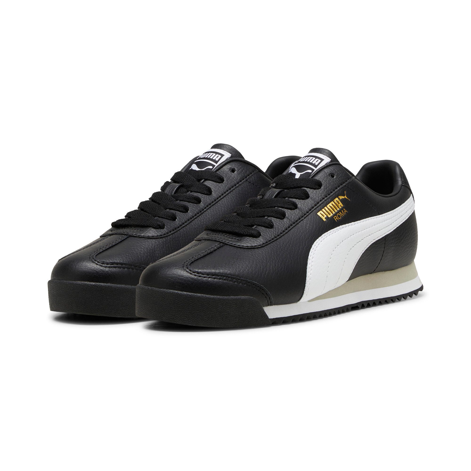 PUMA Sneakers ROMA 24 STANDARD jongens lage sneakers maat 46 zwart