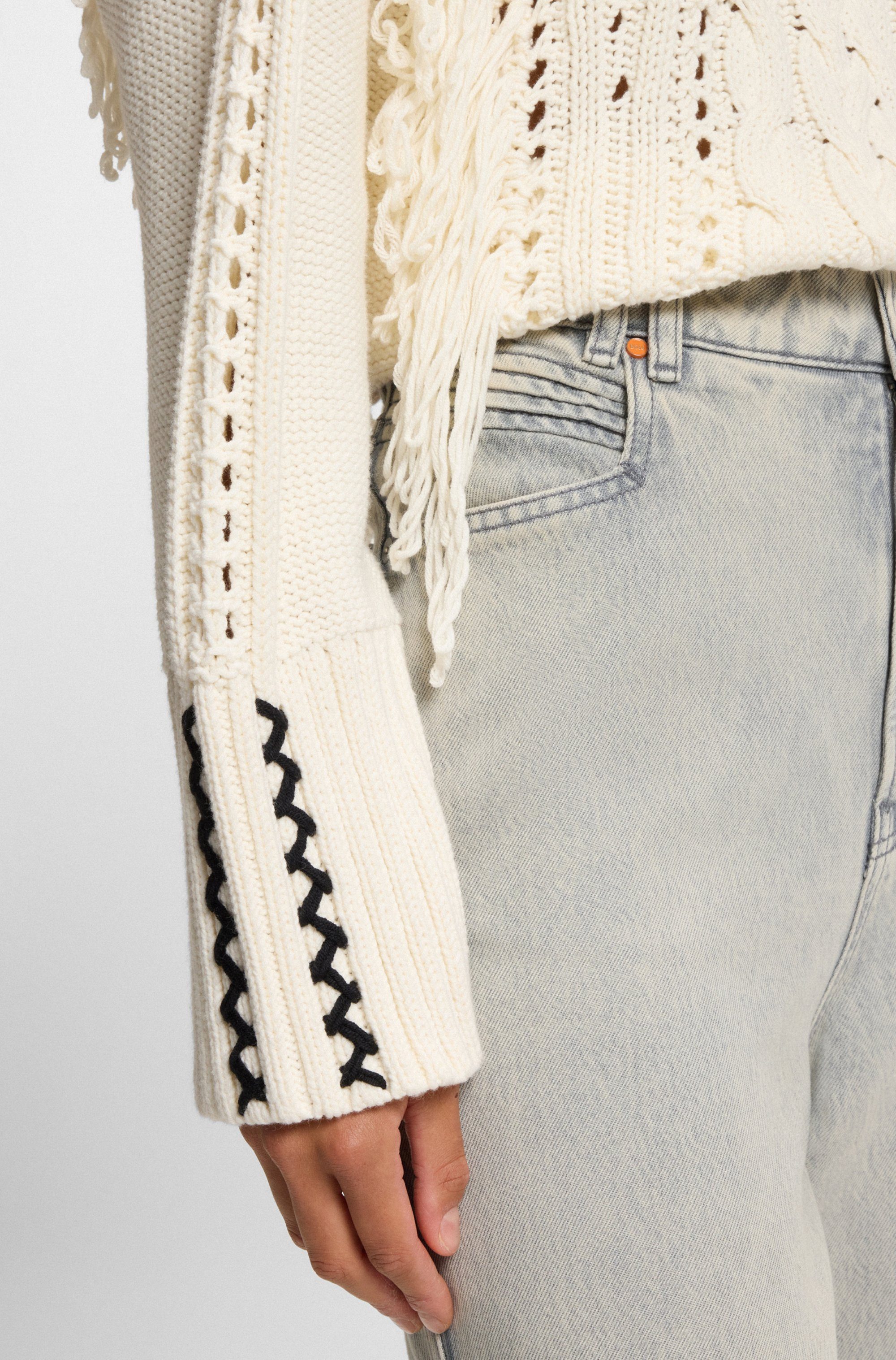 Boss Orange High-waist jeans Marlene High Rise Split Premium Damesmode