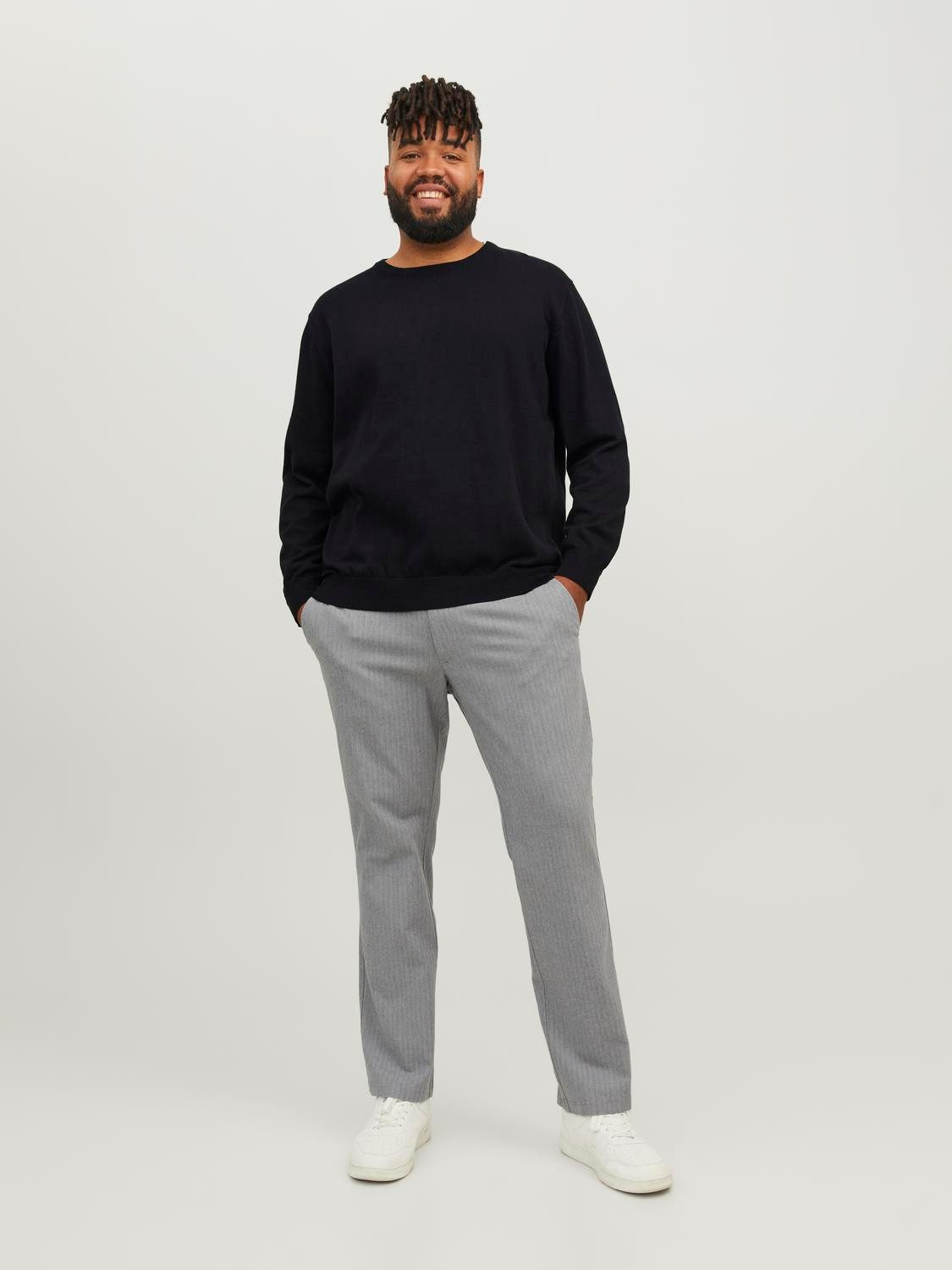 Jack & Jones PlusSize Gebreide trui JJEBASIC KNIT CREW NECK NOOS PLS