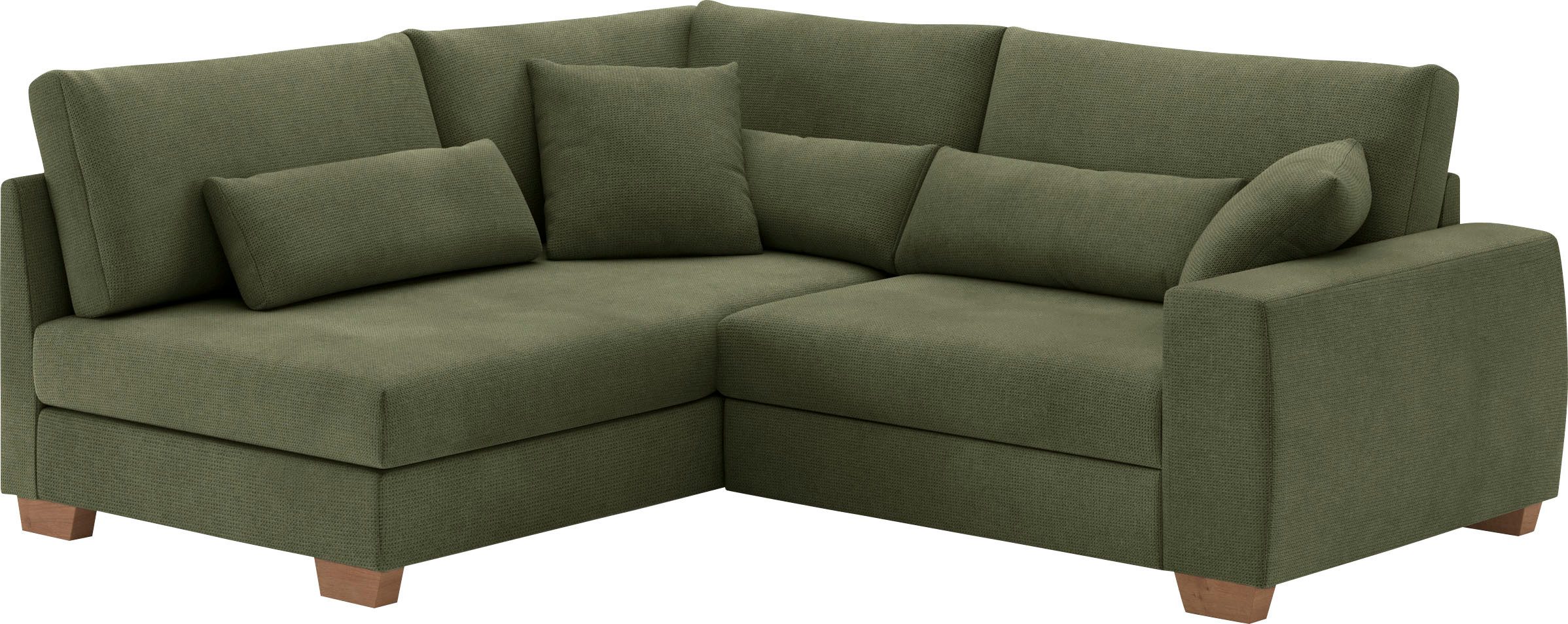 Mr. Couch Hoekbank L-model Met binnenvering, optioneel met bed en pocketvering