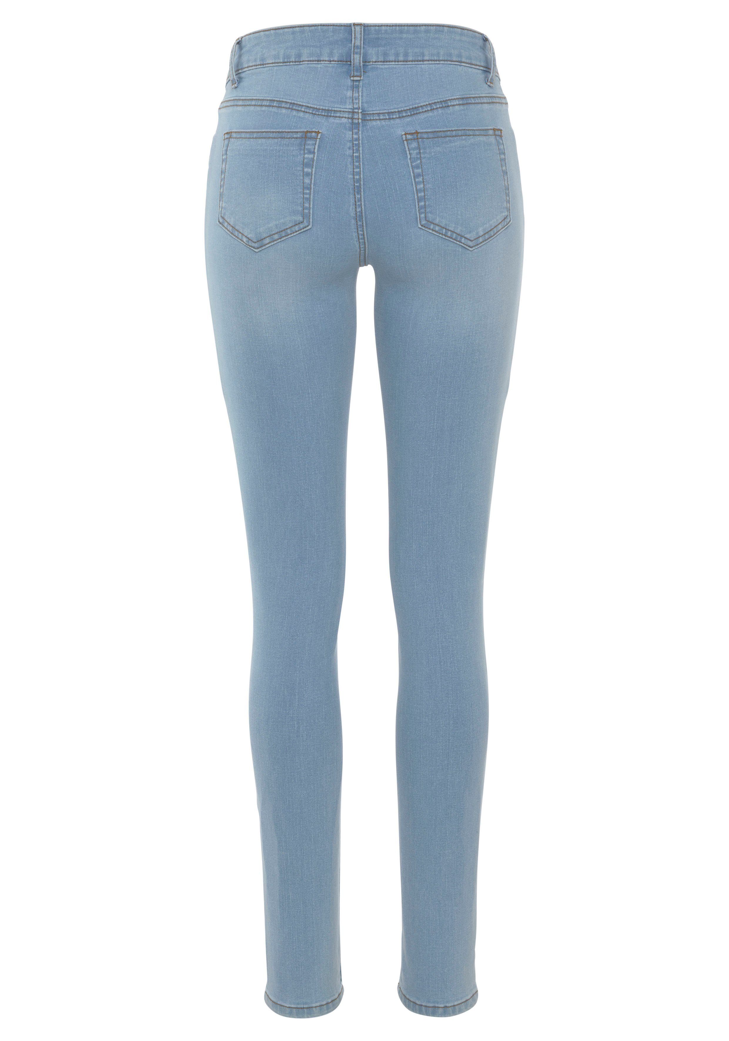Arizona Skinny fit jeans Met geren extra-strakke been snit, lage taille