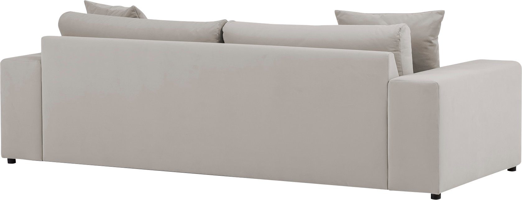 andas 3-zitsbank SLEETLAND XXL in fluweel of vintage lederlook