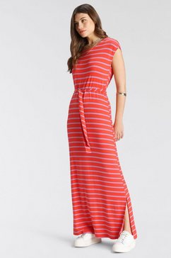 tamaris maxi-jurk met een bindceintuur rood