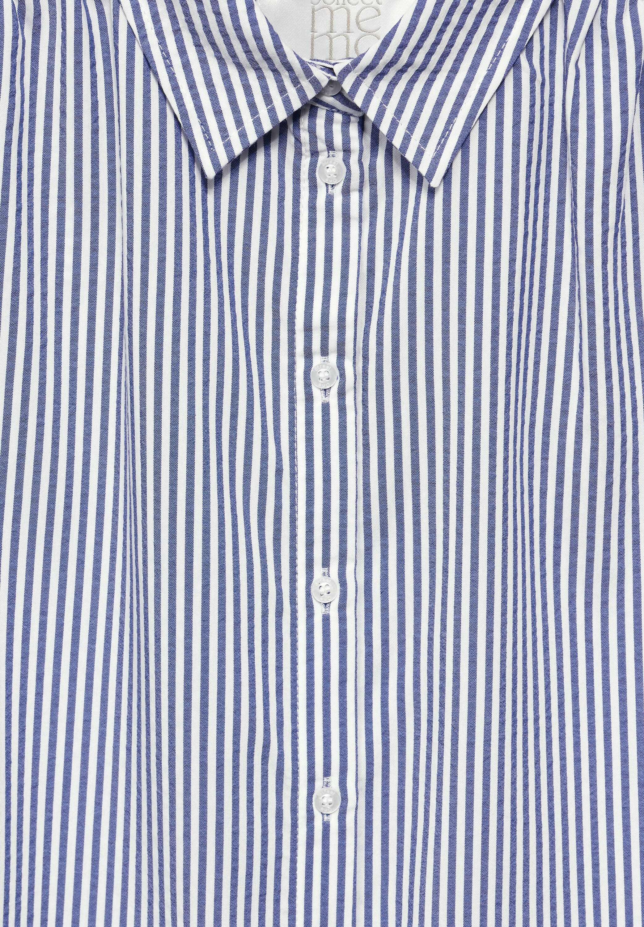 STREET ONE Overhemdblouse met seersucker strepen