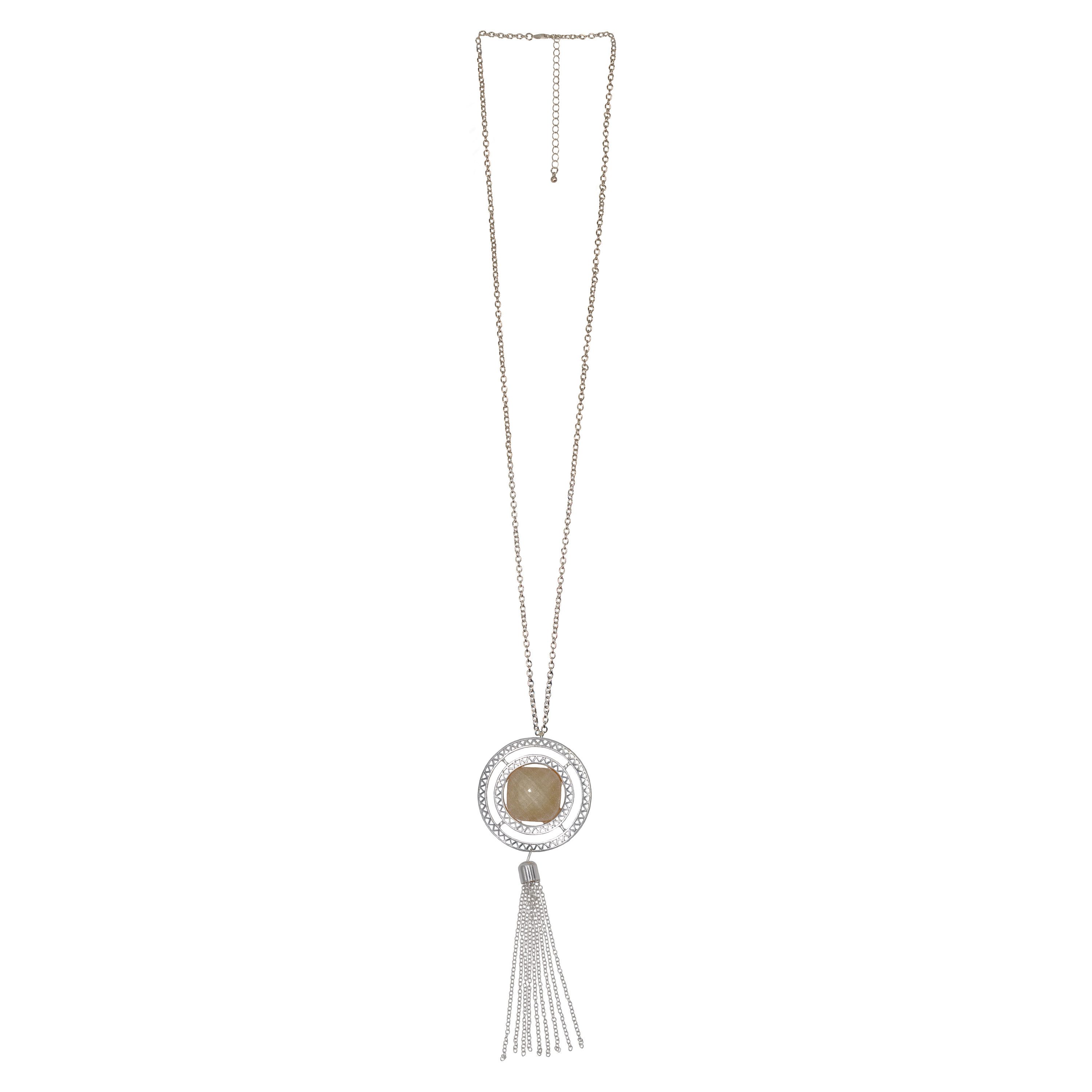 Firetti Lange ketting Sieraden cadeau Opaal-look Tassel Y-ketting