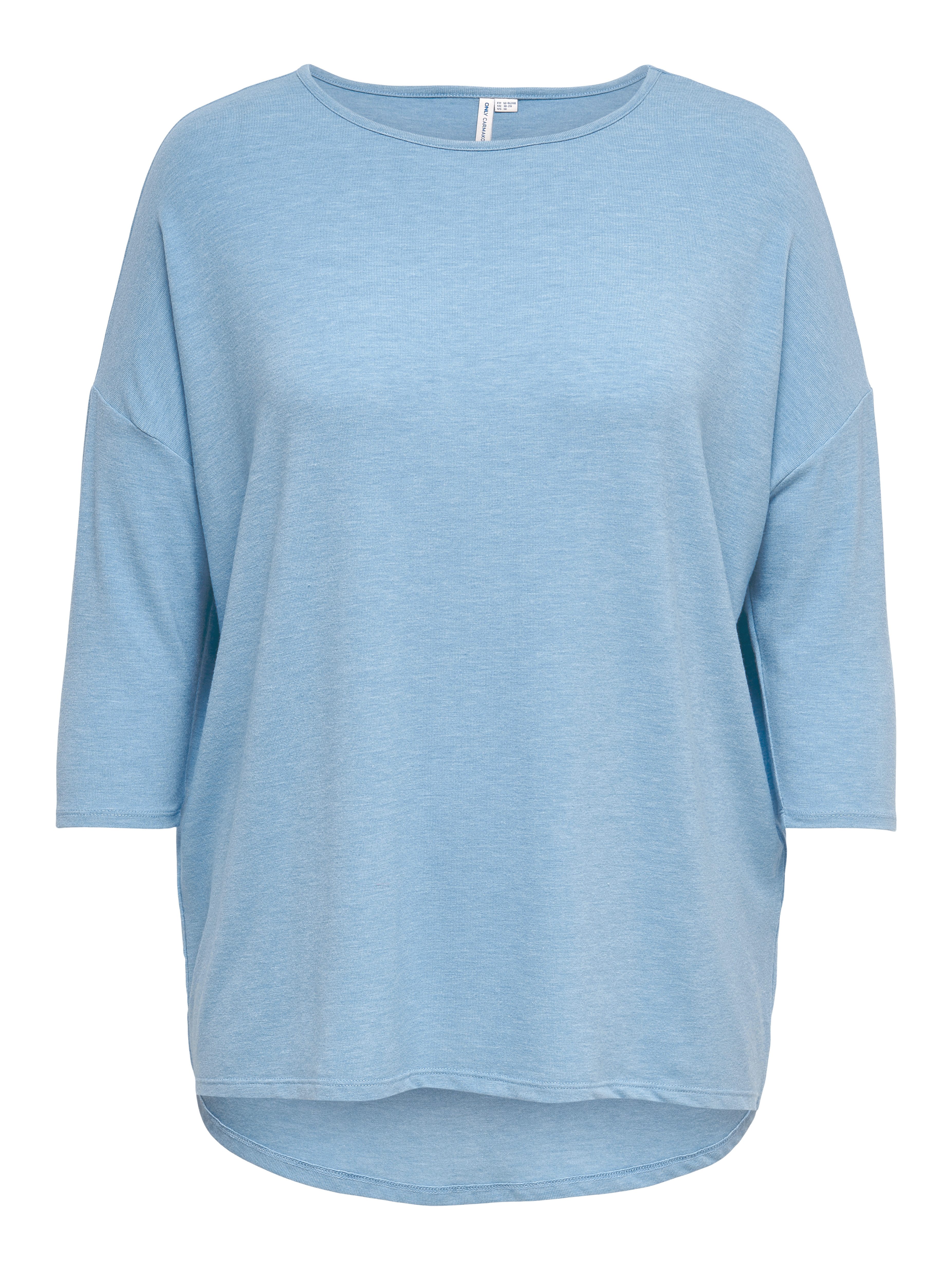ONLY CARMAKOMA Shirt met 3/4-mouwen CARLAMOUR 3/4 TOP JRS NOOS