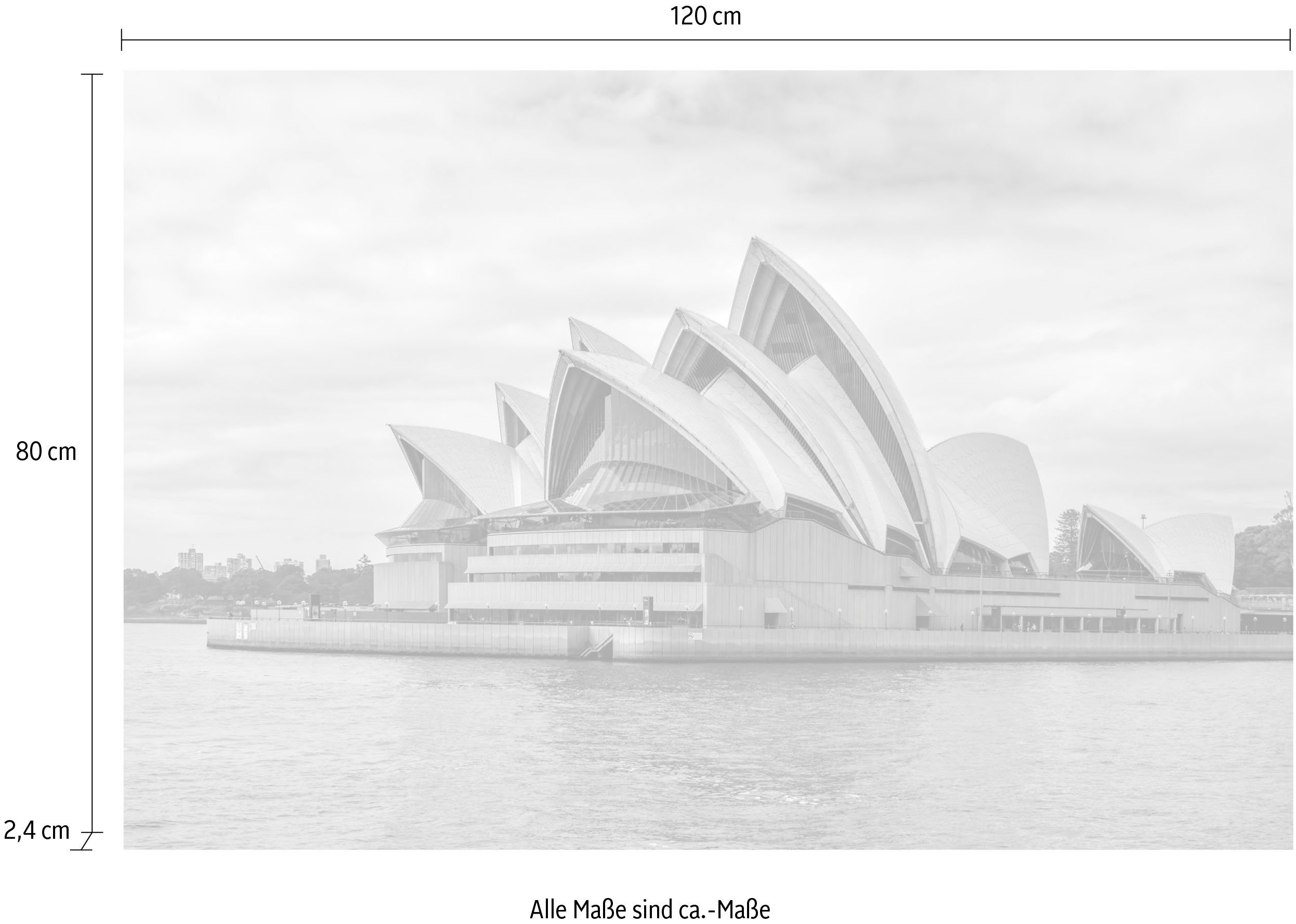 queence Artprint op acrylglas Operahuis in Sydney Fine Art-print in galeriekwaliteit
