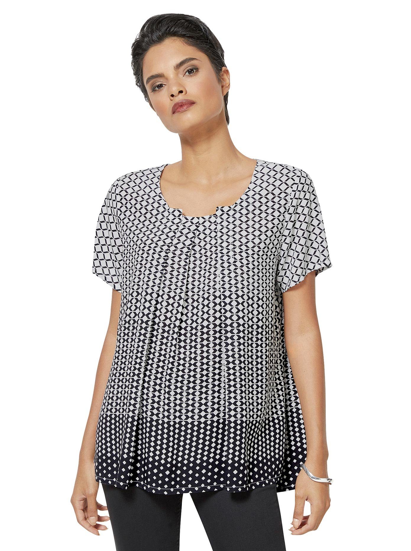 Creation L Blouse met korte mouwen