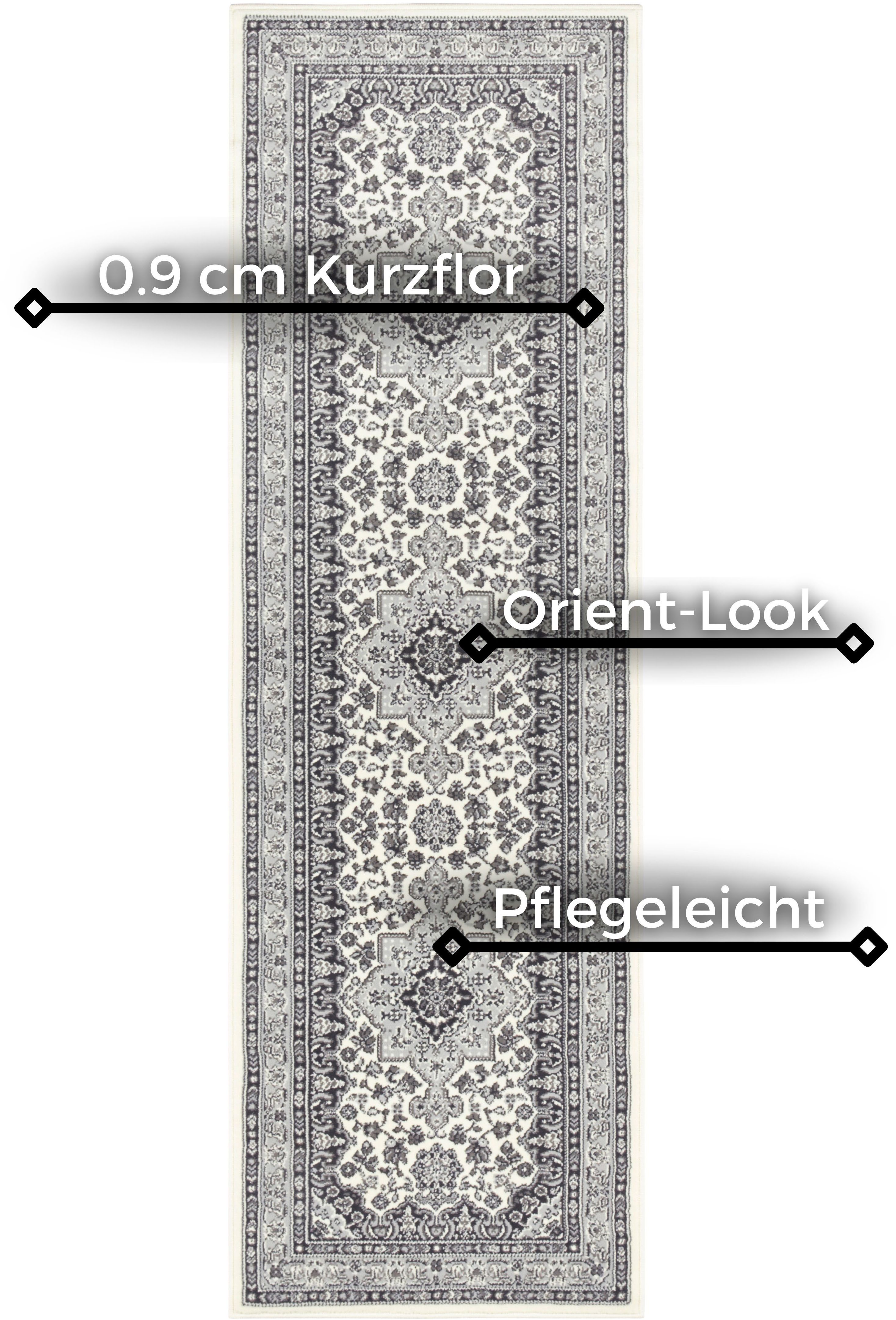 NOURISTAN Vloerkleed Parun Täbriz Kortpolig, orient, loper, vintage, eetkamer, woonkamer, gang