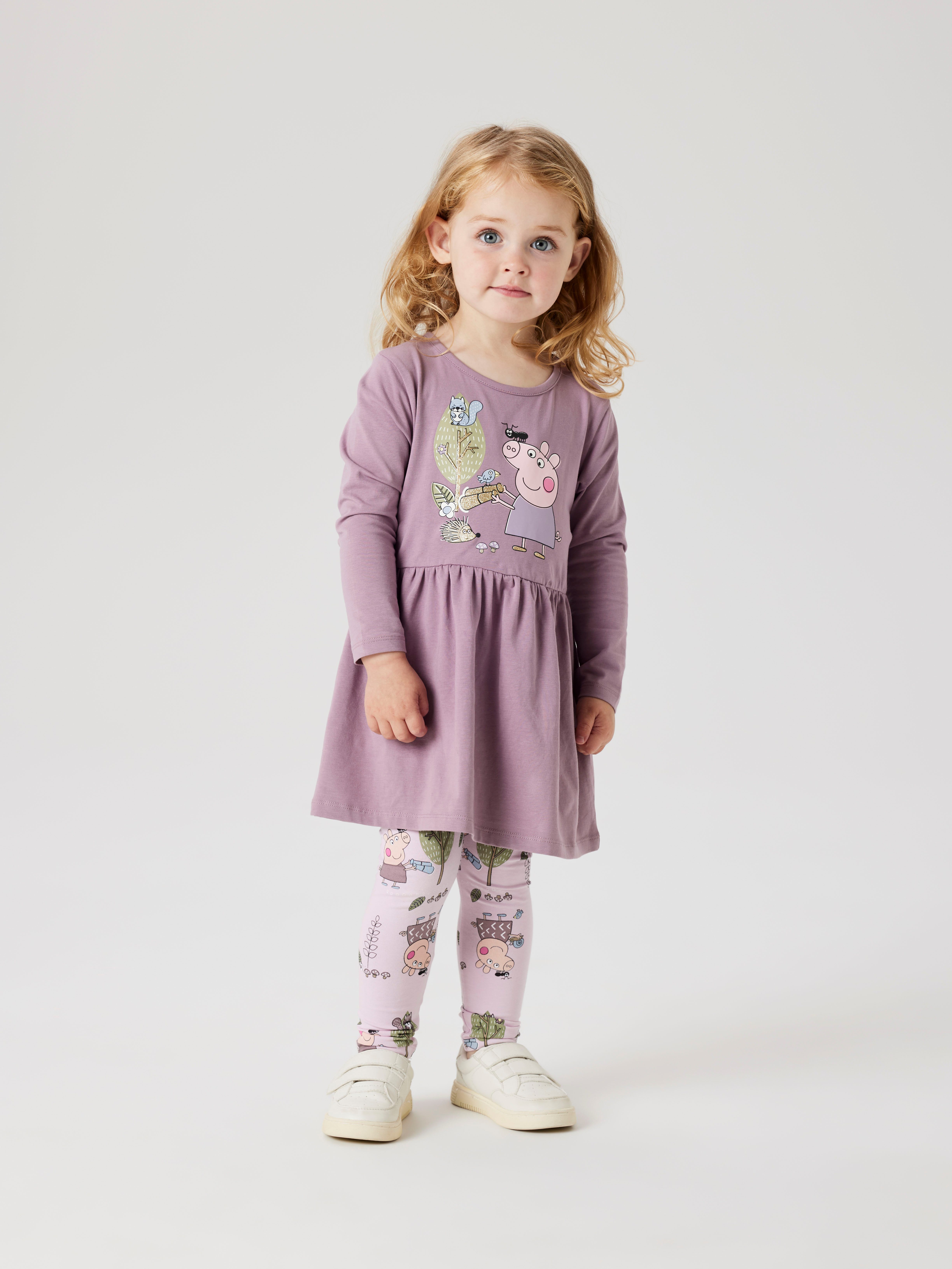 Name It Midi-jurk NMFDYFFI PEPPA LS DRESS NOOS CPLG