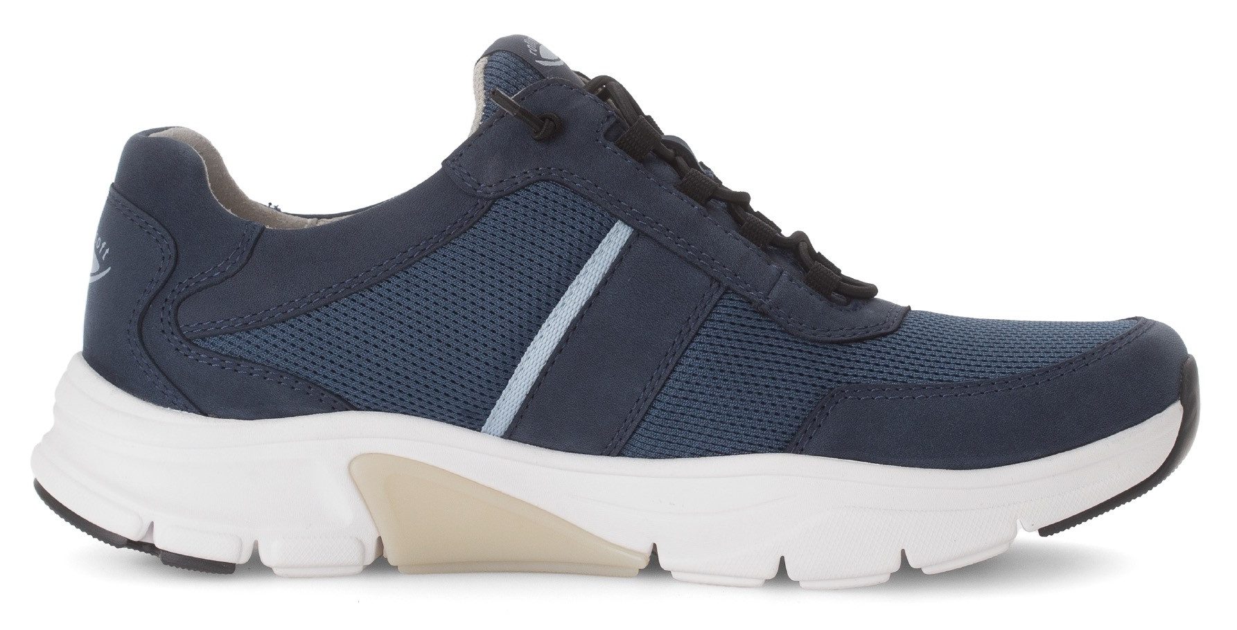 Gabor Rollingsoft Slip-on sneakers , vrijetijdsschoen, lage schoen, slipper met logo op de hiel, breedte g