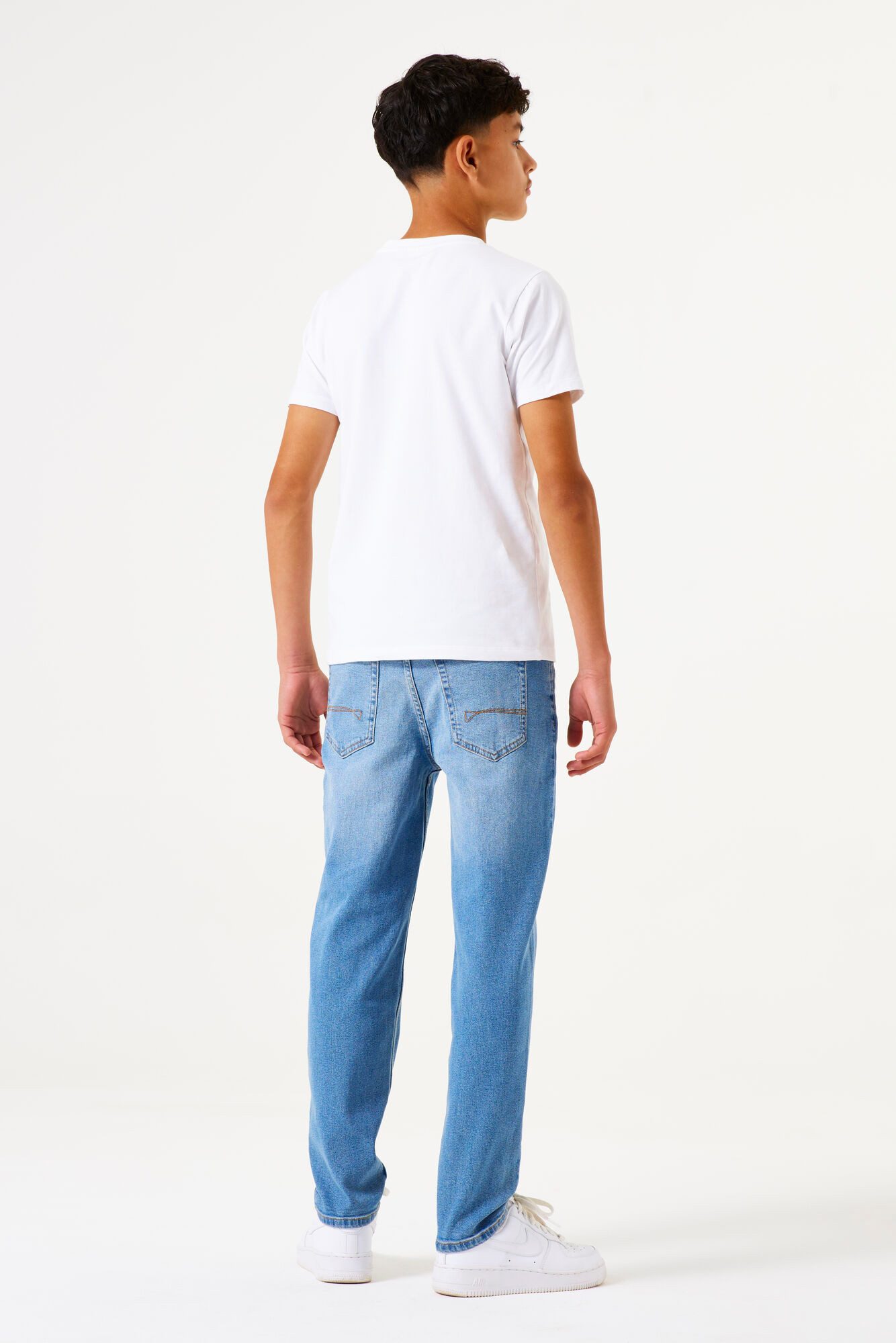 Garcia Dad-jeans Dalino voor jongens, met verwoeste effecten