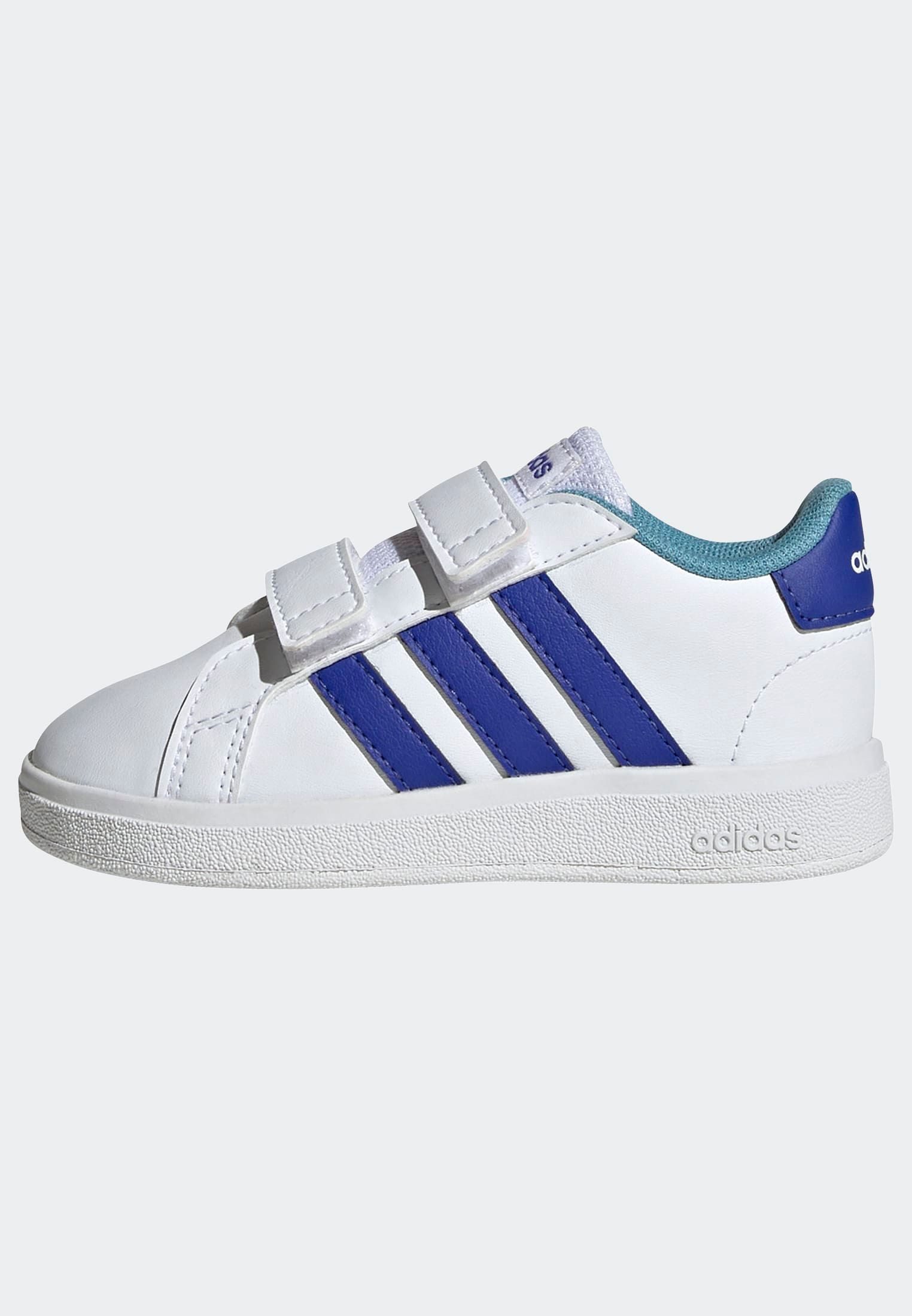 adidas Sportswear Sneakers GRAND COURT LIFESTYLE HOOK AND LOOP voor kinderen, ontwerp geïnspireerd door de adidas superstar