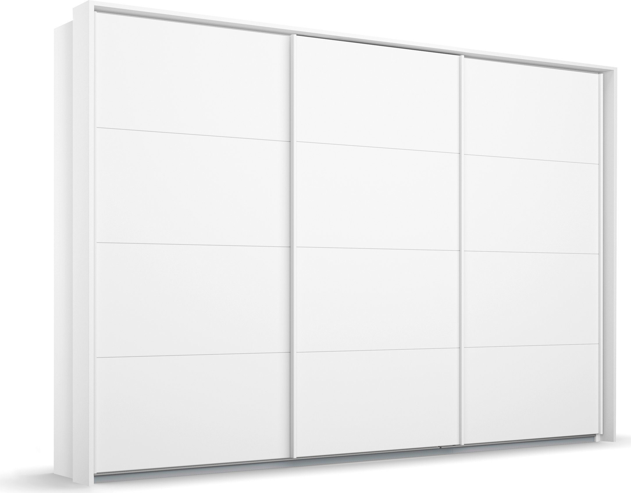rauch Zweefdeurkast Oteli incl. passe-partout optioneel met verlichting zweefdeurkasten maat 278 cm x 214 cm x 68 cm wit