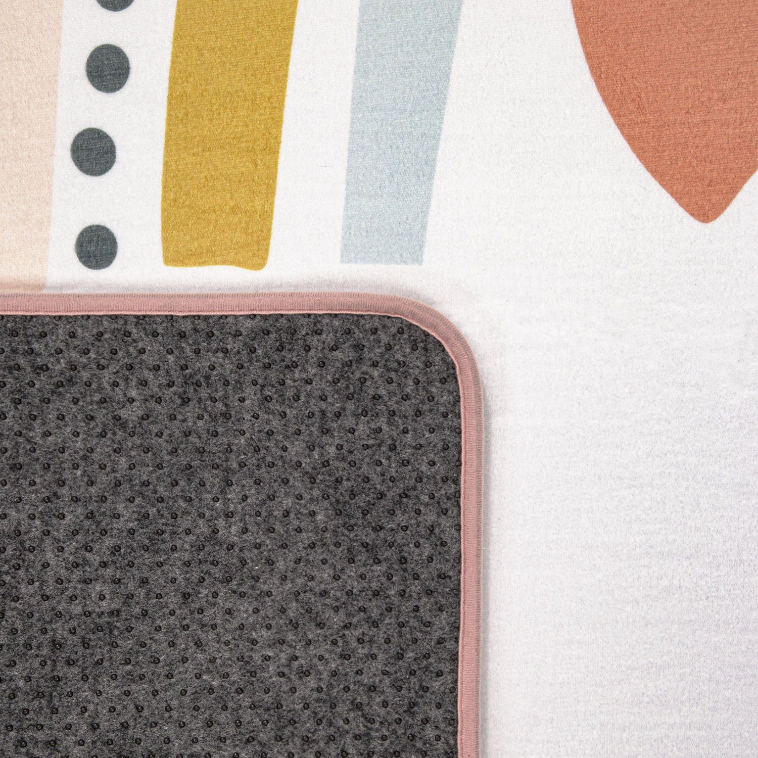 Paco Home Kindervloerkleed Chicos 552 Platweefsel, schattig, kinderdesign, motief regenboog, pastelkleuren