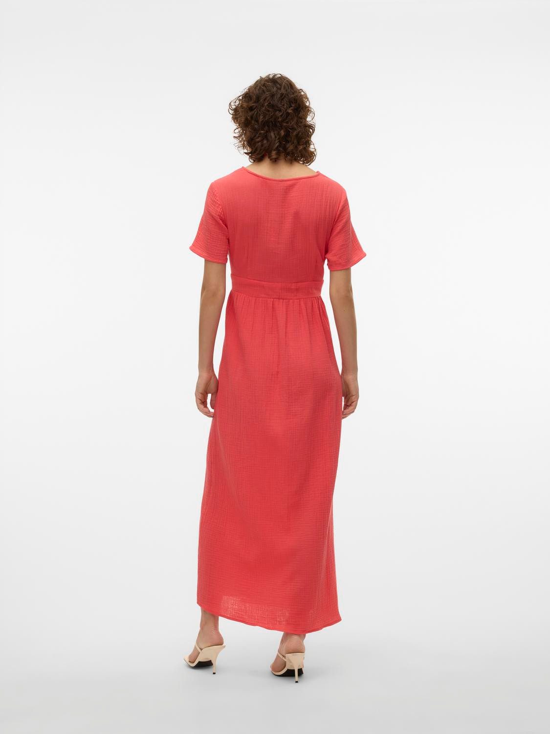 Vero Moda Maxi-jurk VMNATALI SS ANKLE DRESS WVN GA SPE