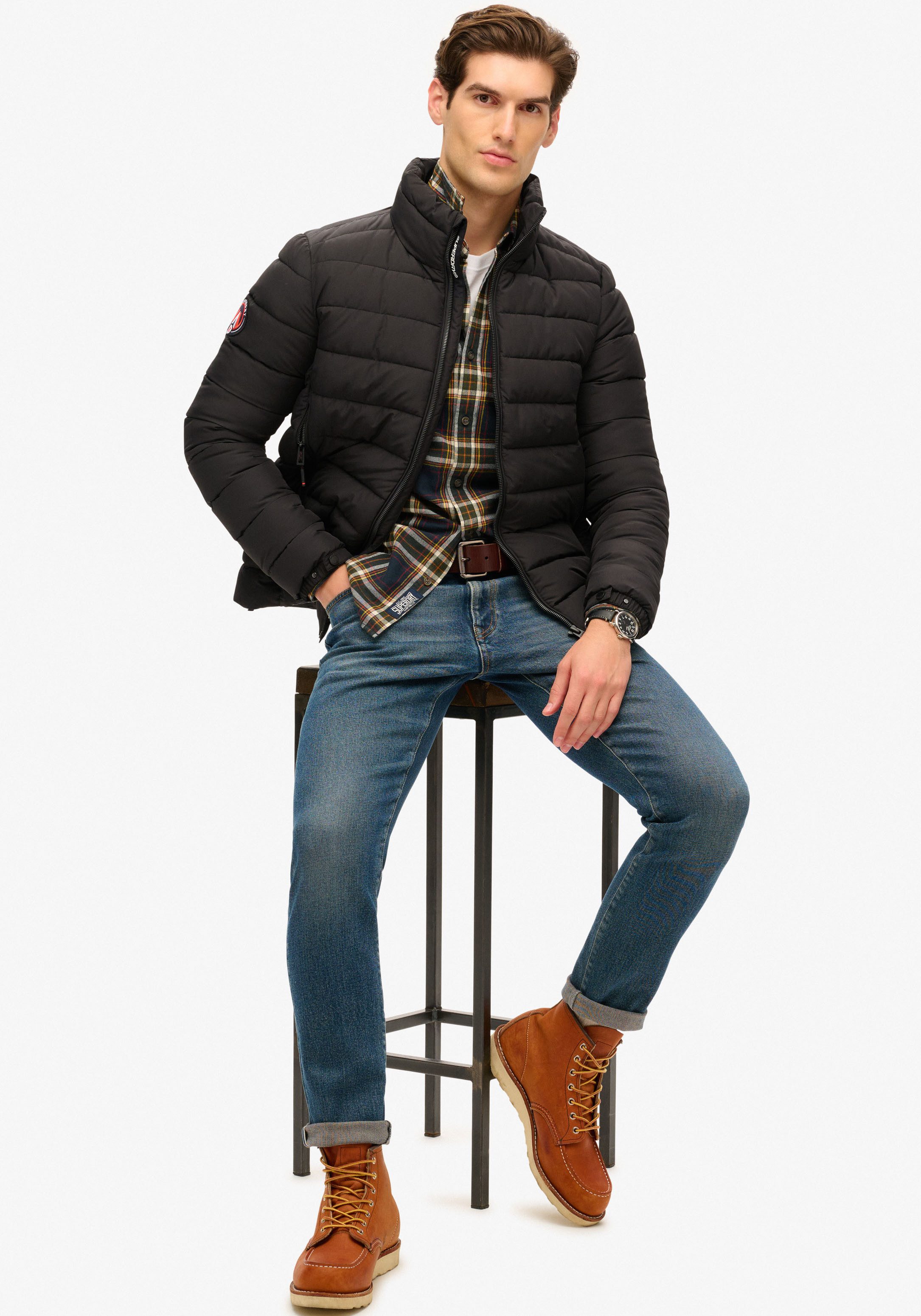 Superdry Gewatteerde jas FUJI EMB PADDED JACKET