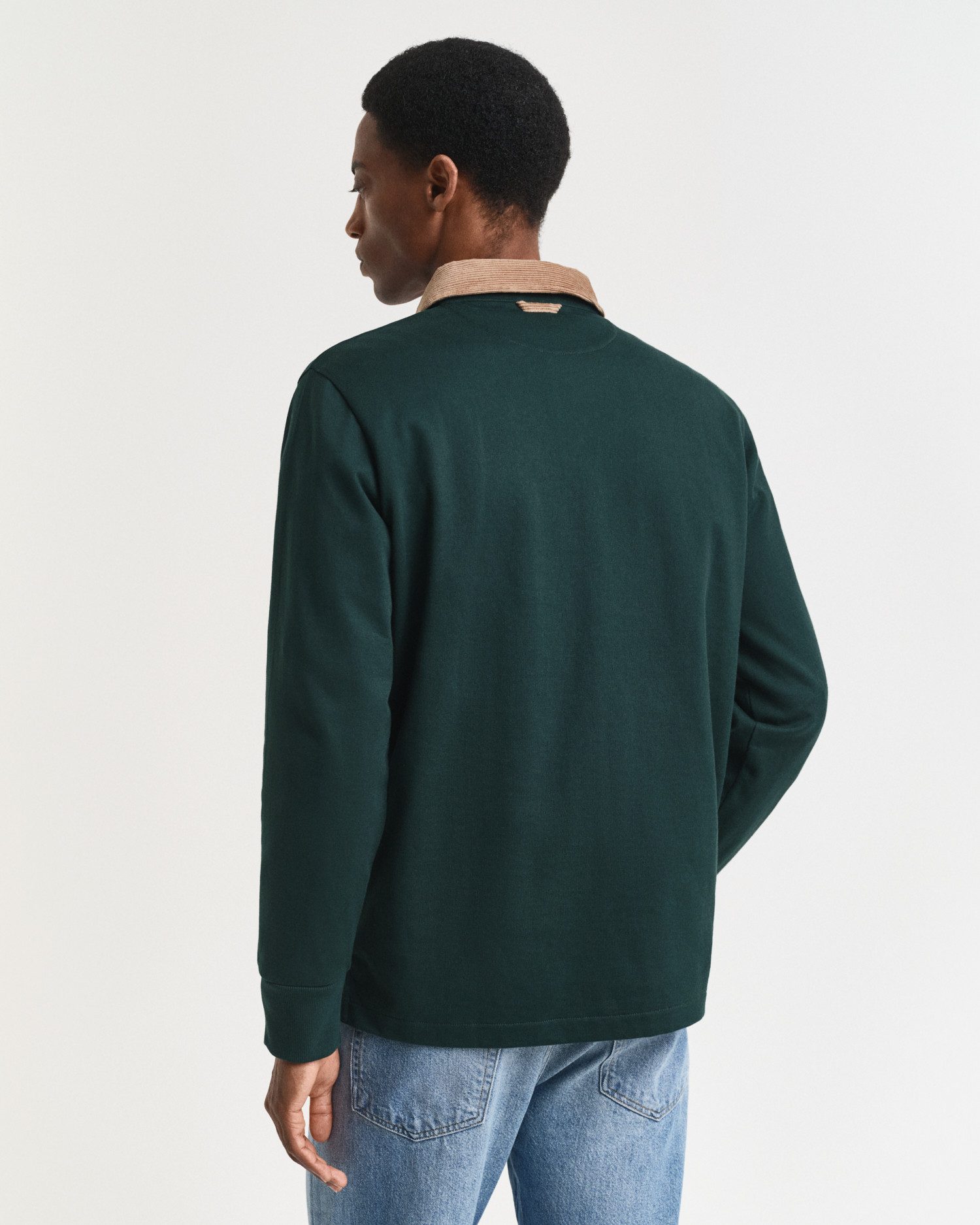 Gant Poloshirt met lange mouwen CORD COLLAR HEAVY RUGGER